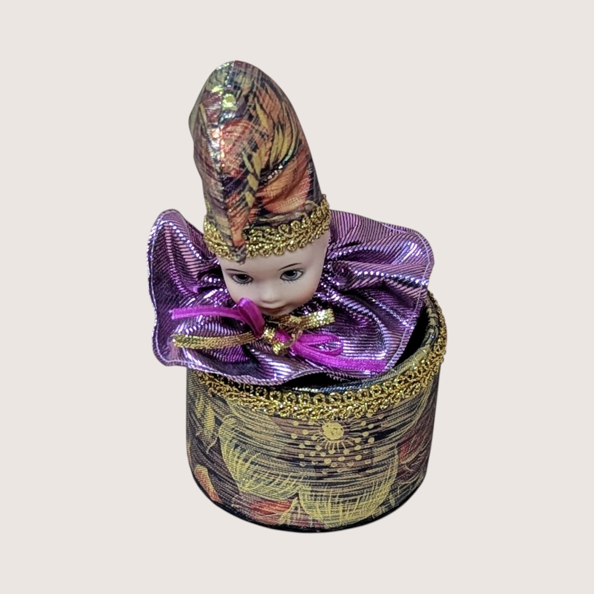 Vintage San Francisco Music Box Company Clown Music Box
