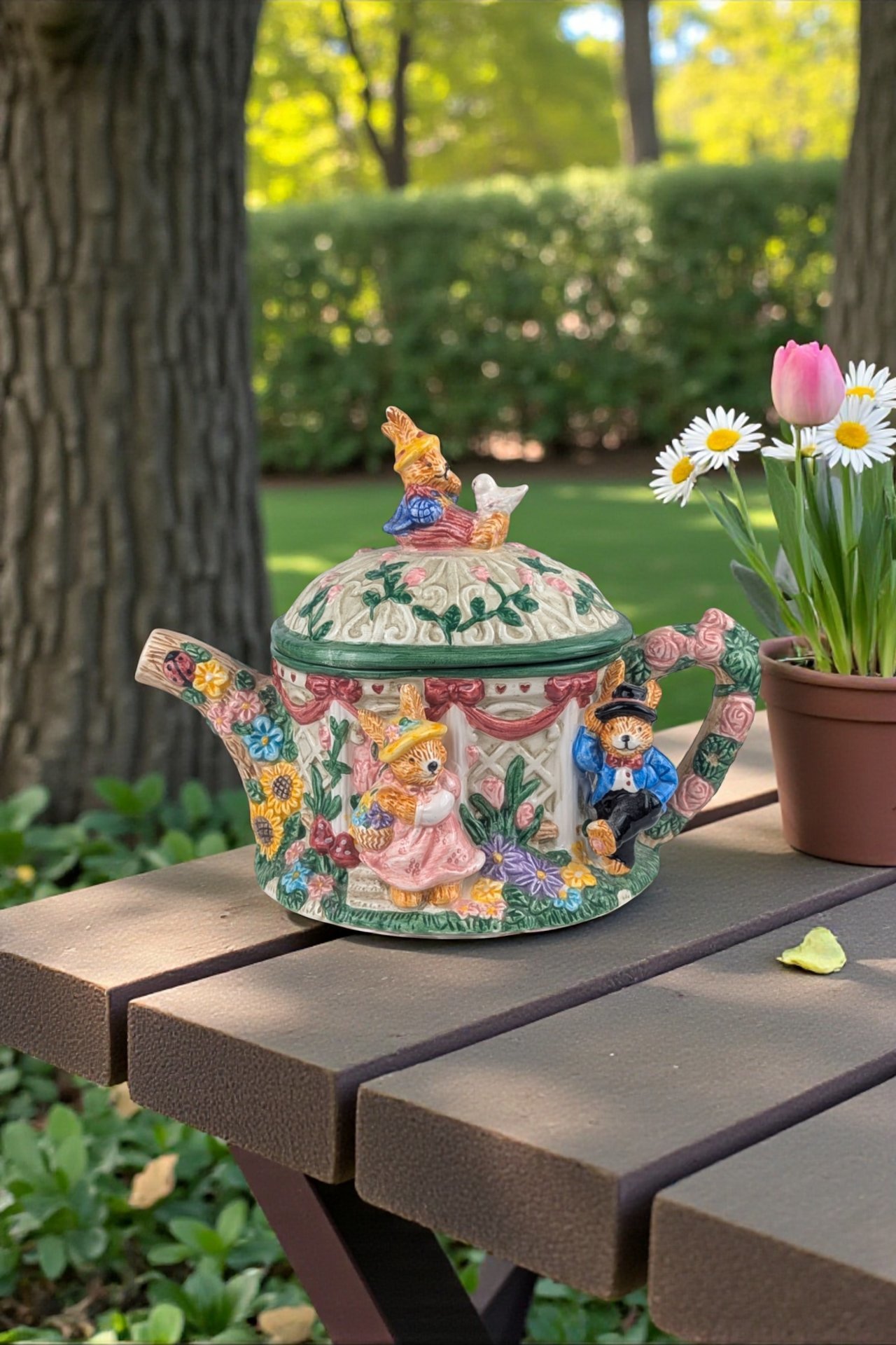 1998 Mercuries Decorative Rabbit Teapot