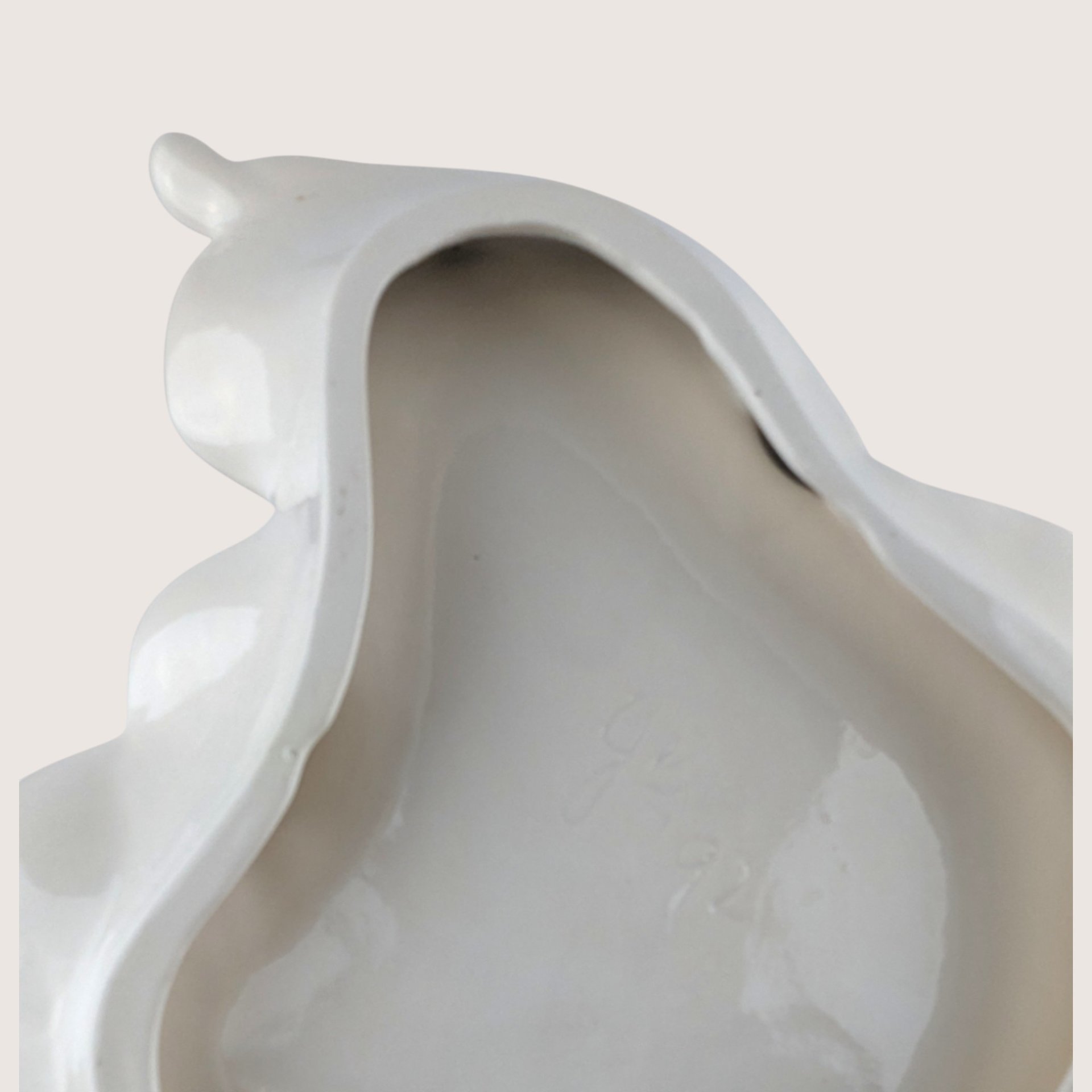 Vintage Handmade Ceramic Christmas Angel Tray