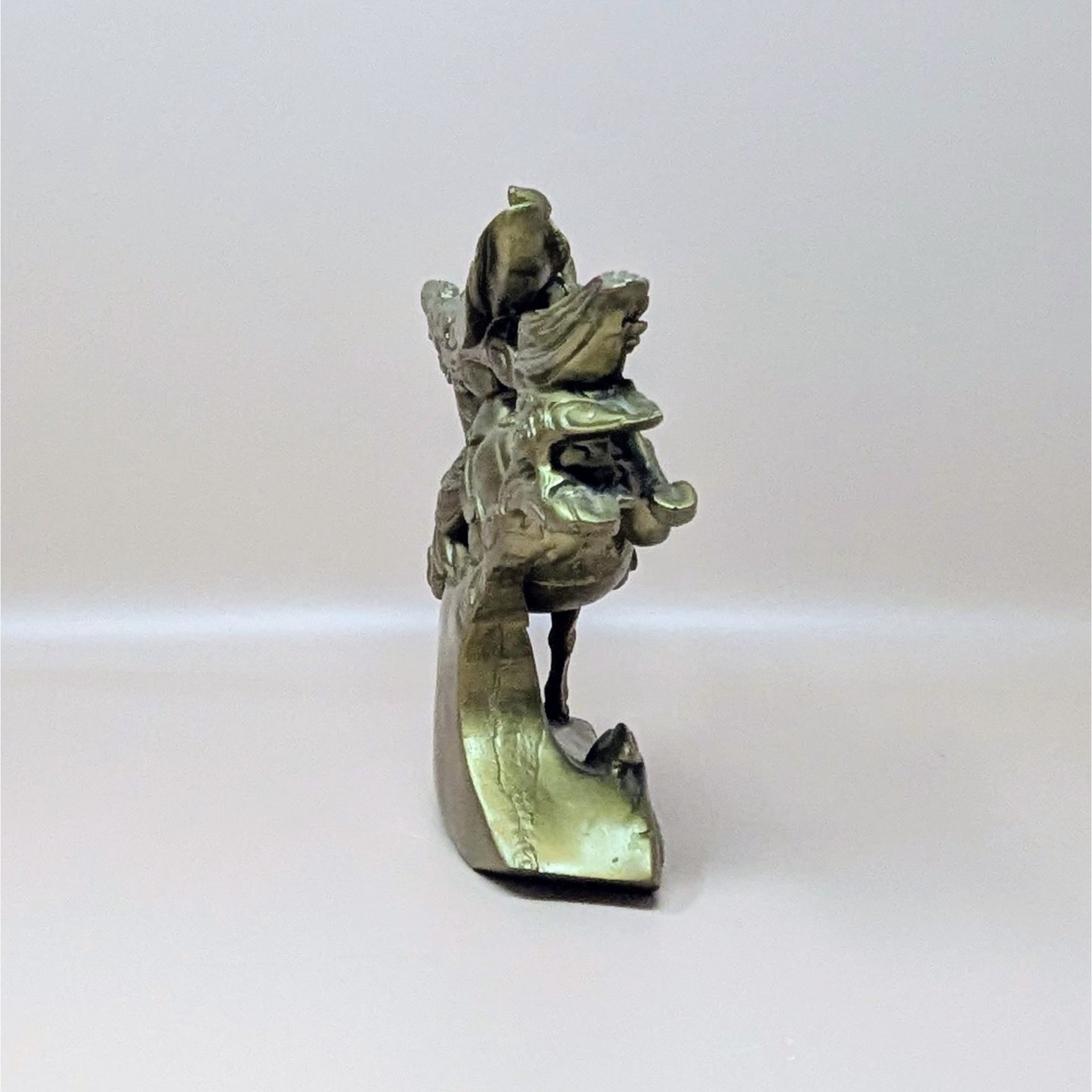 1980s Guan Yu Resin Warrior Statue