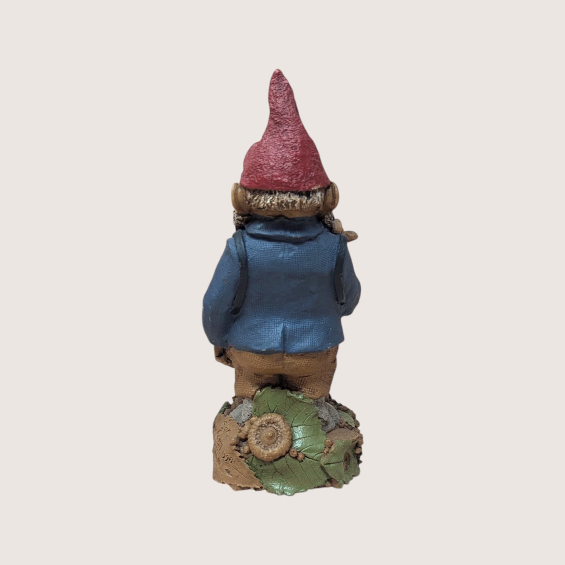 1980s Tom Clark Ump Signed Gnome Baseball Figurine