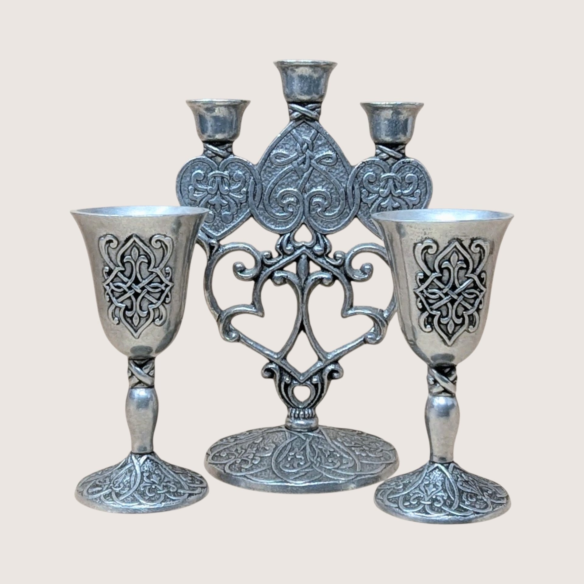1996 Carlson Forevermore Pewter Set