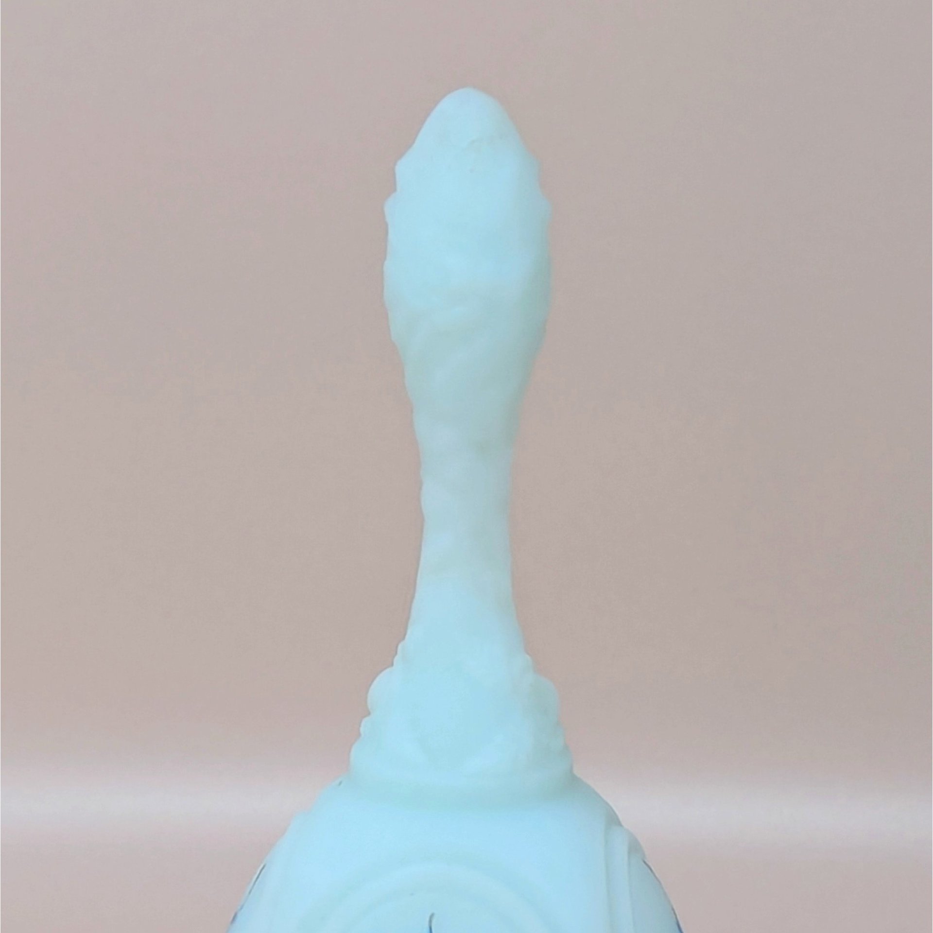 Vintage Fenton Hand Painted Blue Glass Bell