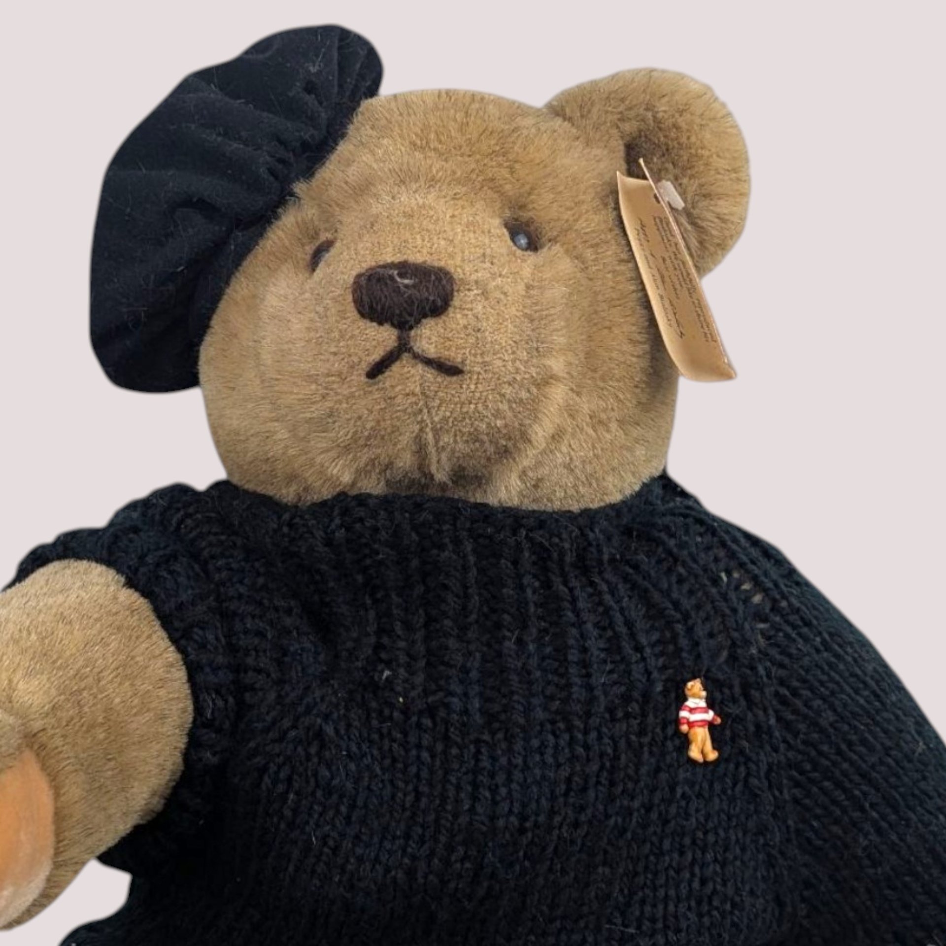 1982 Bialosky Teddy Bear With Beret And Sweater