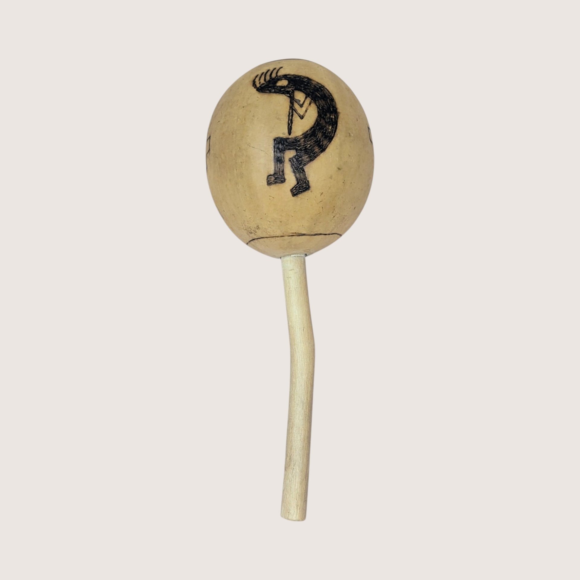 Vintage Trio of Hand Etched Maracas