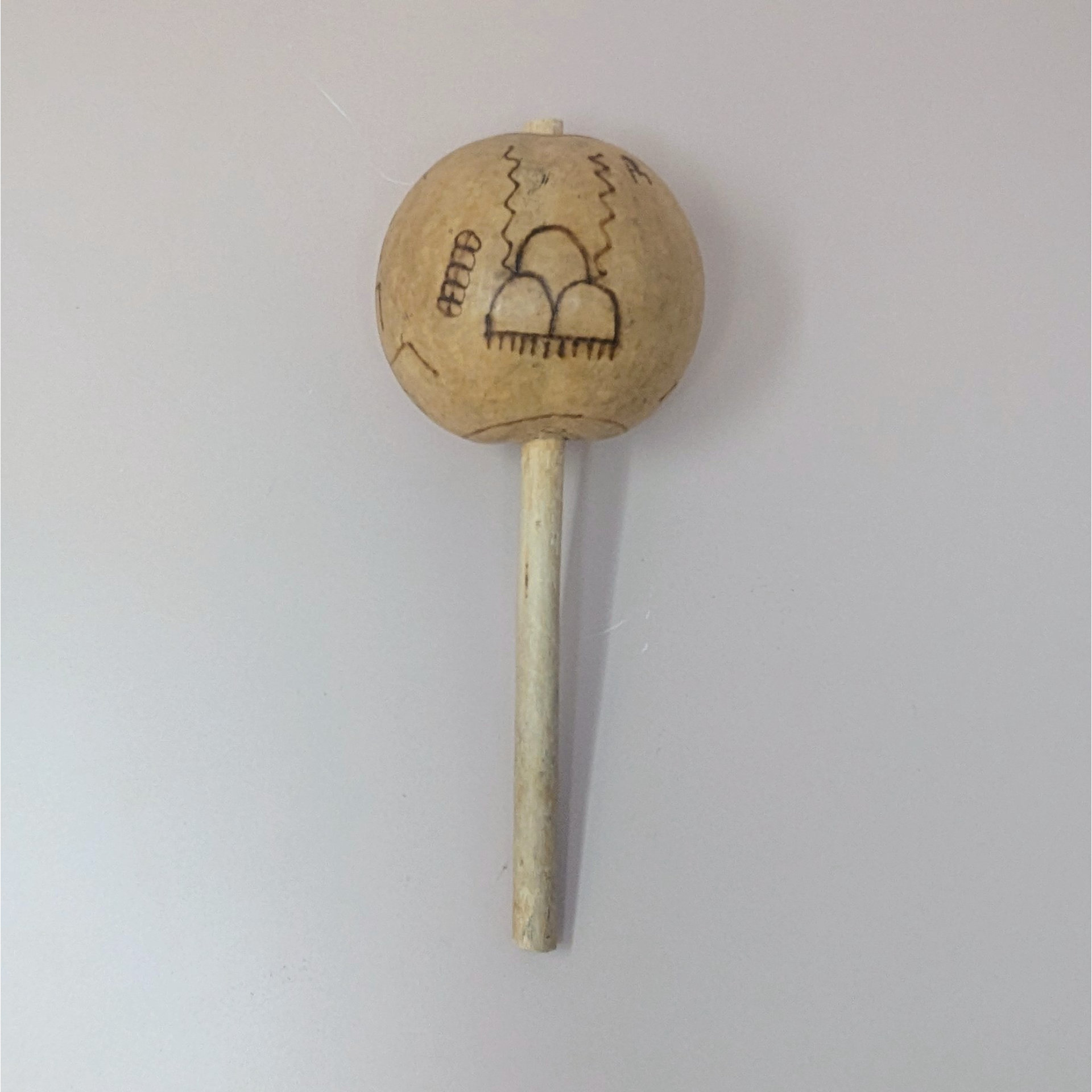Vintage Trio of Hand Etched Maracas