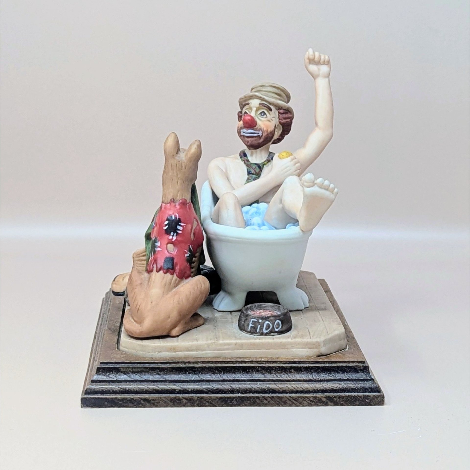 1980s Ron Lee A Hard Day's Bath Sample Figurine