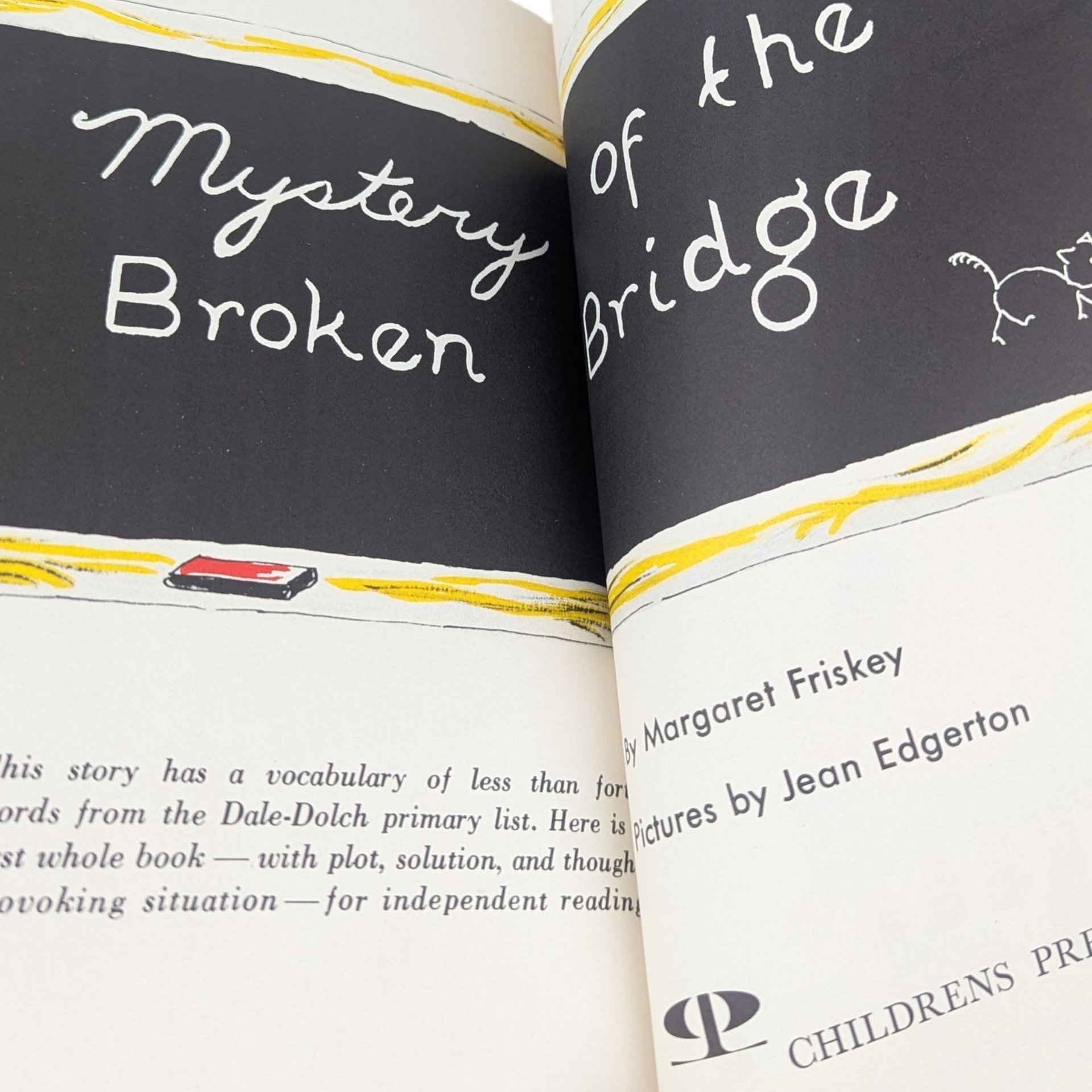 1952 Mystery of the Broken Bridge Margaret Friskey Hardcover Book
