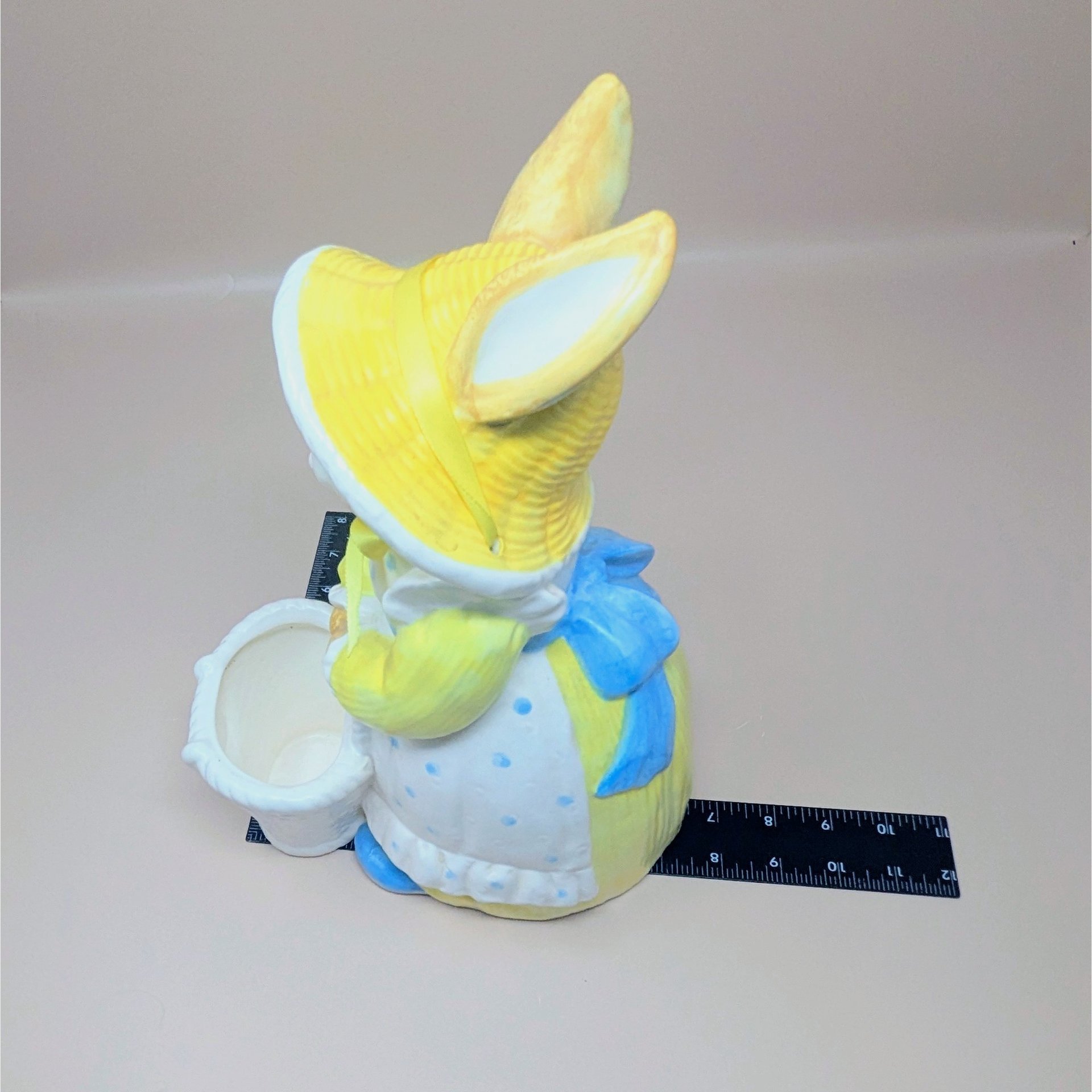 1990s Dept 56 Ceramic Rabbit Planter