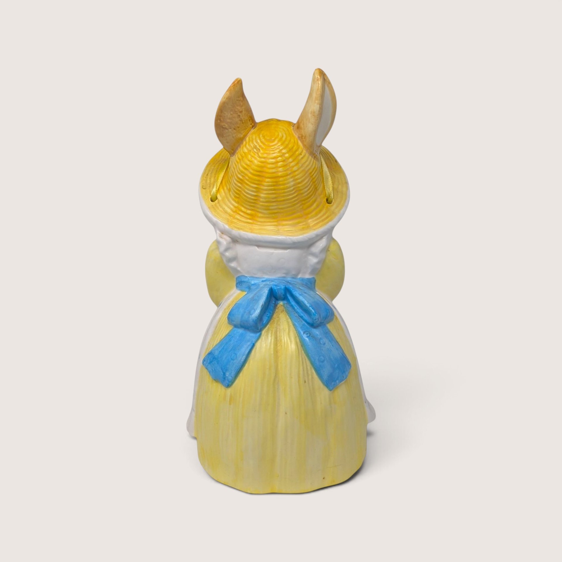 Vintage Dept 56 Ceramic Rabbit Planter Figurine