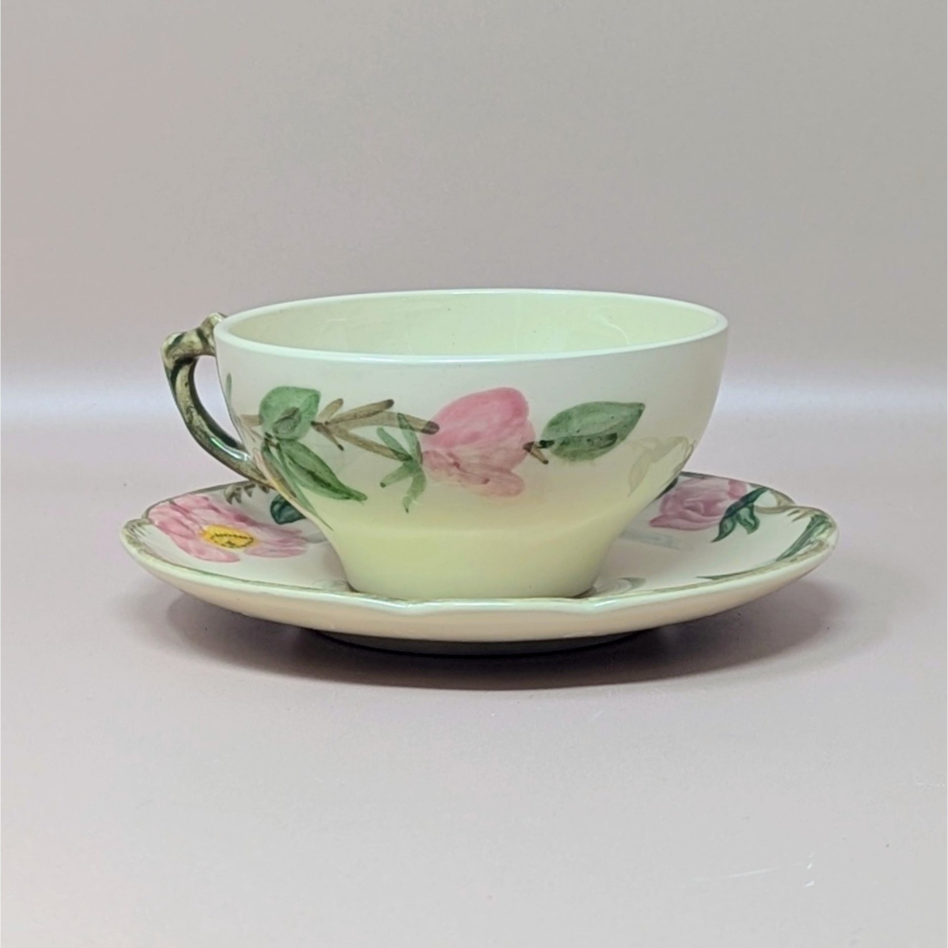 1950s Franciscan Desert Rose Tea Cup Set
