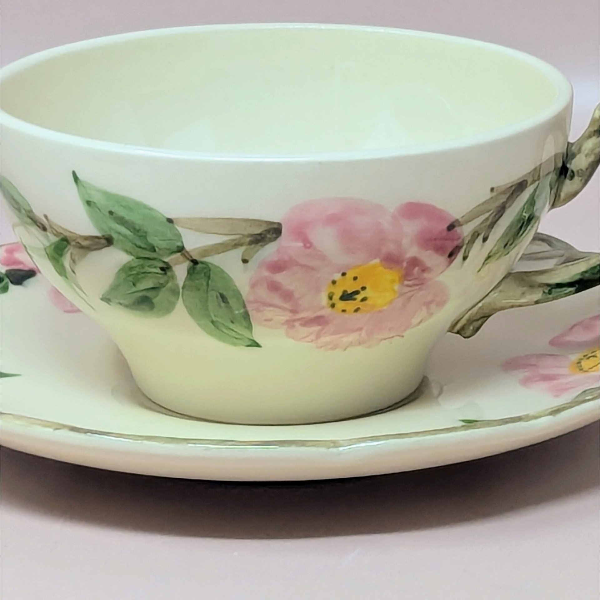 1950s Franciscan Desert Rose Tea Cup Set