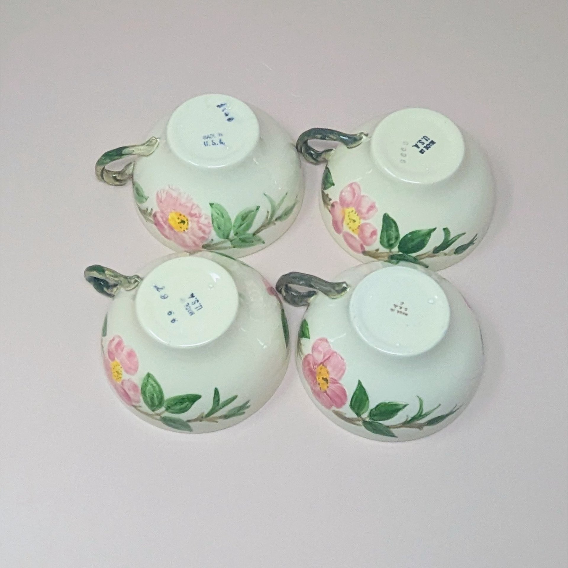 1950s Franciscan Desert Rose Tea Cup Set