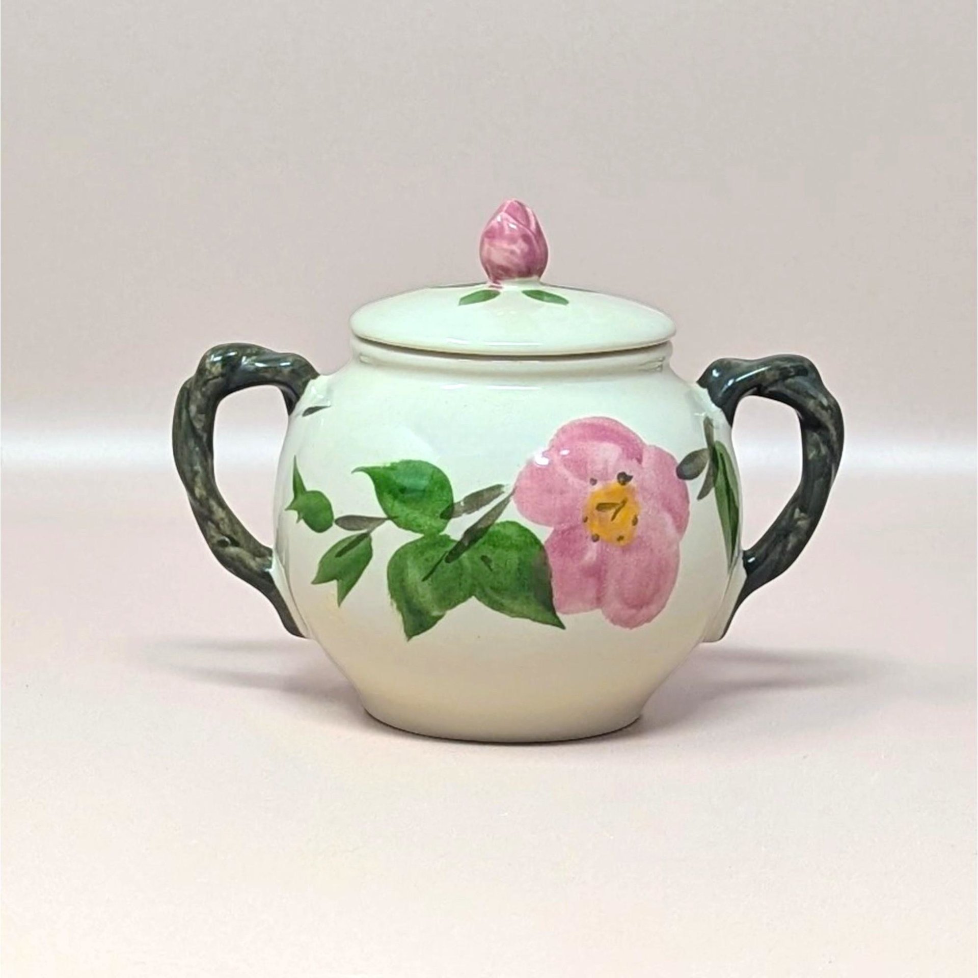 1980s Franciscan Desert Rose Cream and Sugar Set