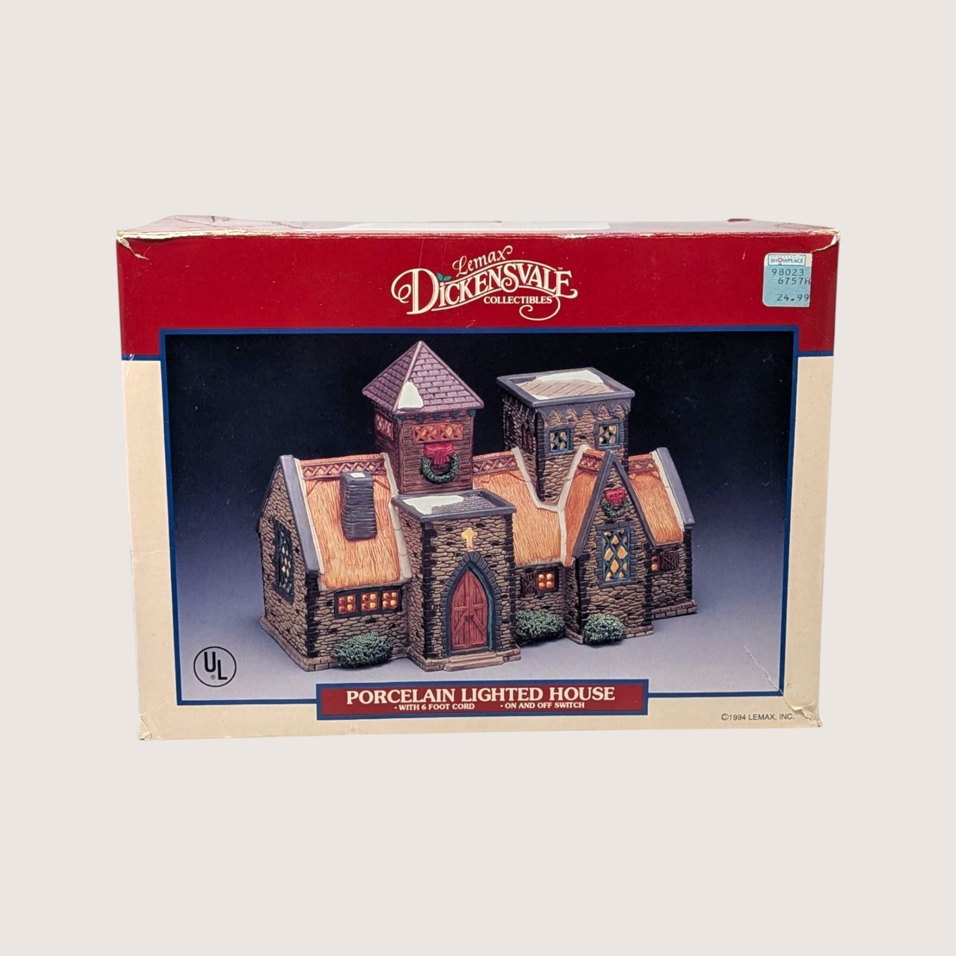 1991 Lemax Dickensvale Porcelain Lighted House