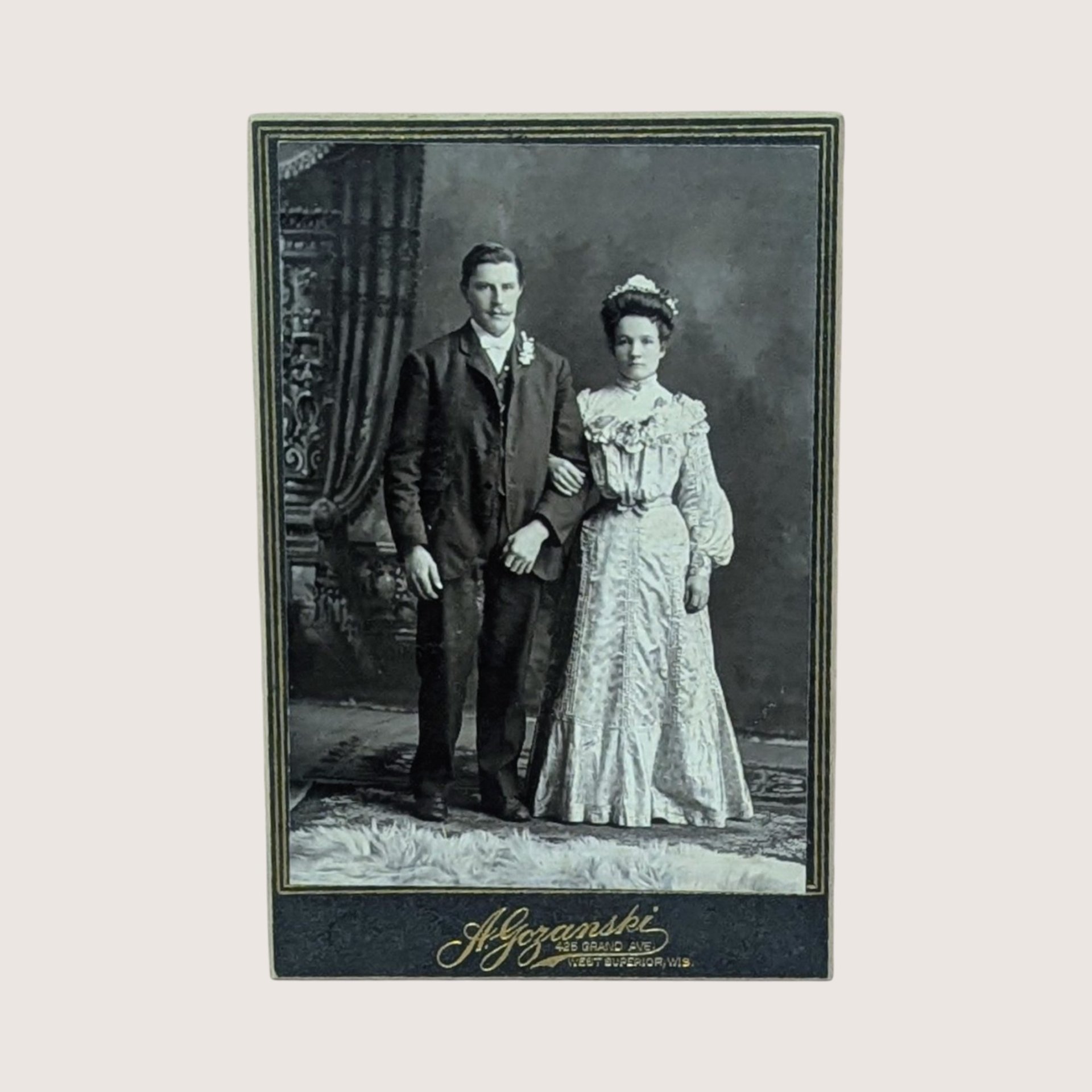 Antique A. Gozanski Cabinet Card Photo Set