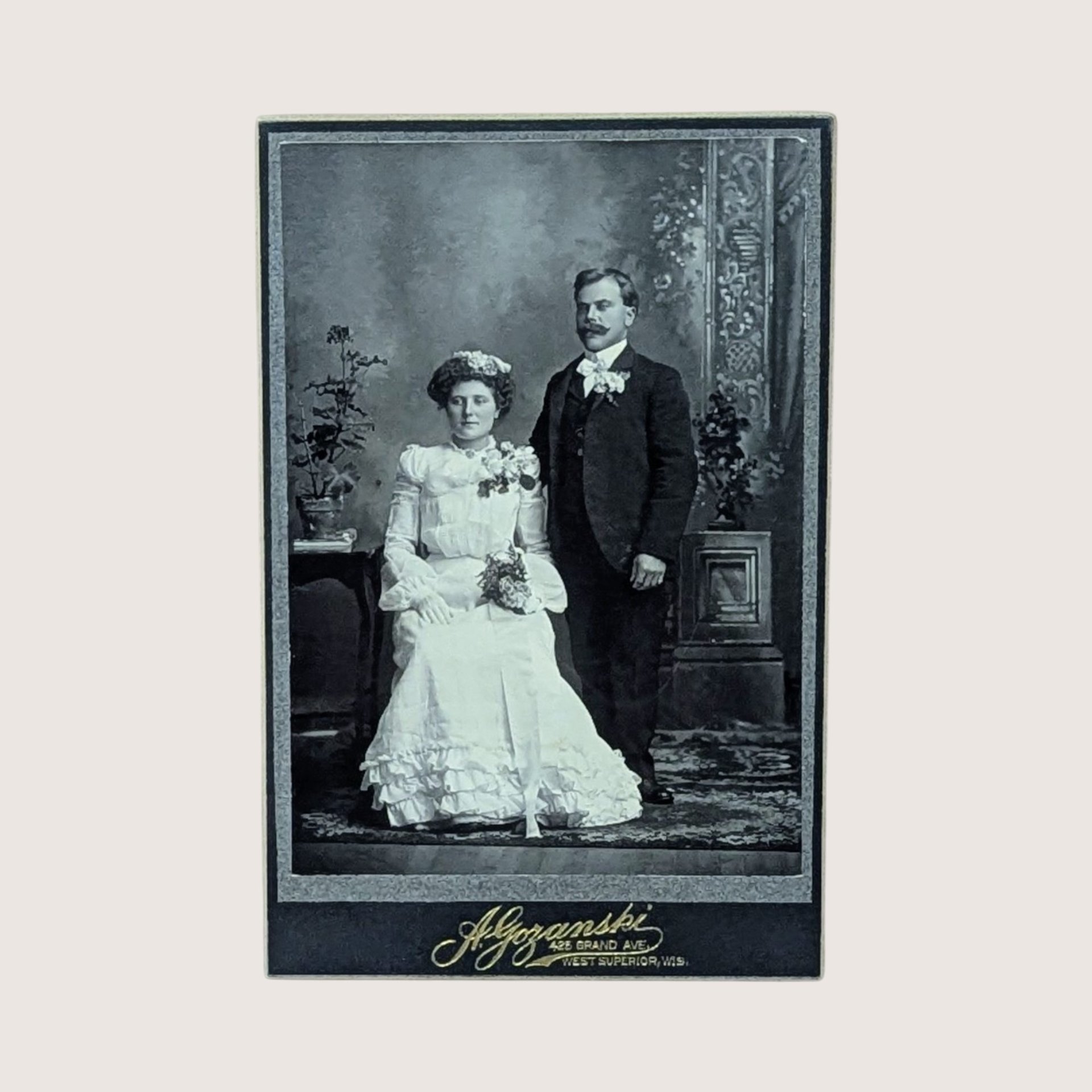 Antique A. Gozanski Cabinet Card Photo Set