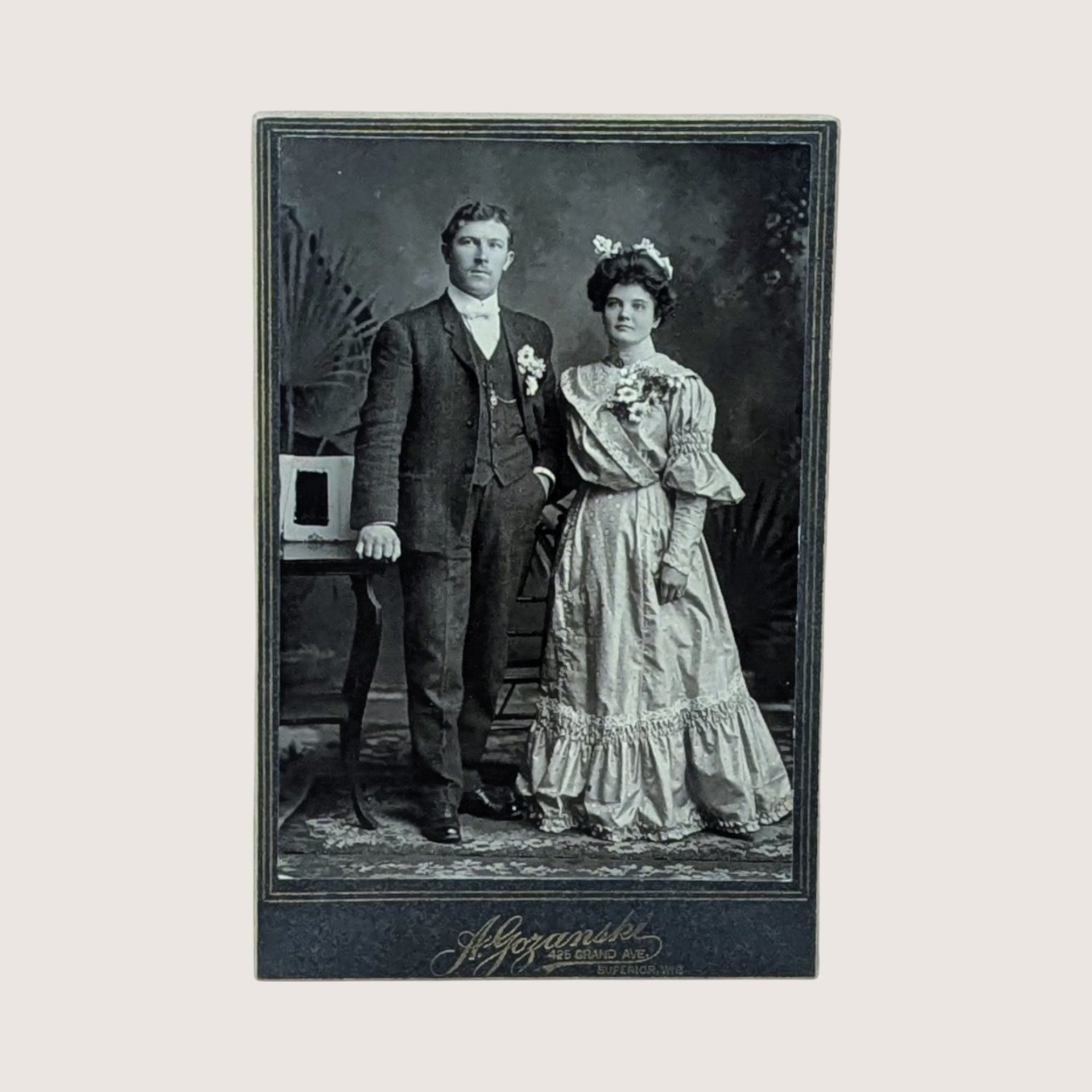 Antique A. Gozanski Cabinet Card Photo Set