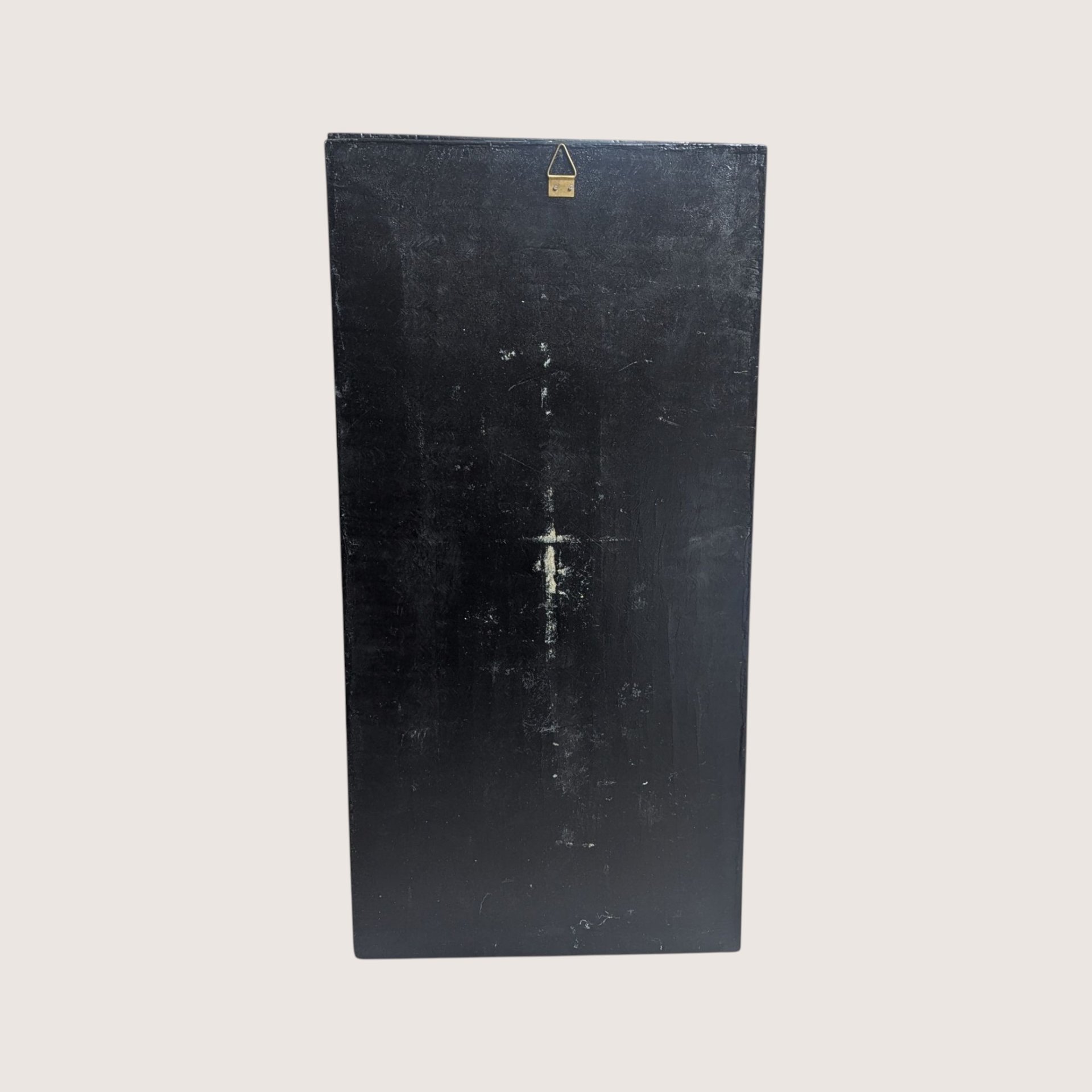 Vintage Asian Lacquer Mother of Pearl Qilin Wall Panel