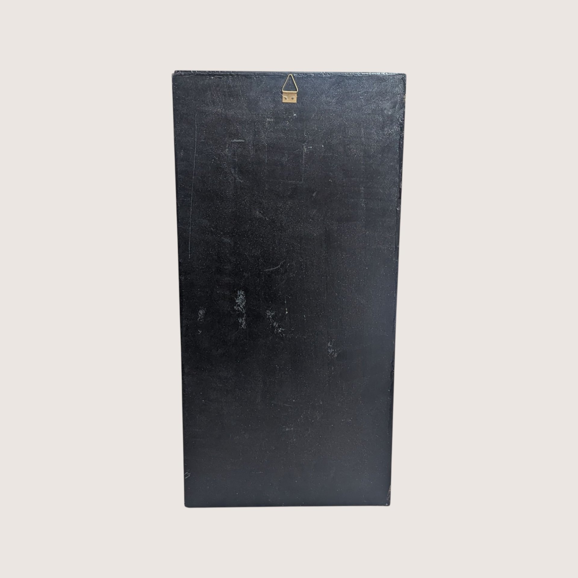 Vintage Asian Lacquer Mother of Pearl Dragon Wall Panel