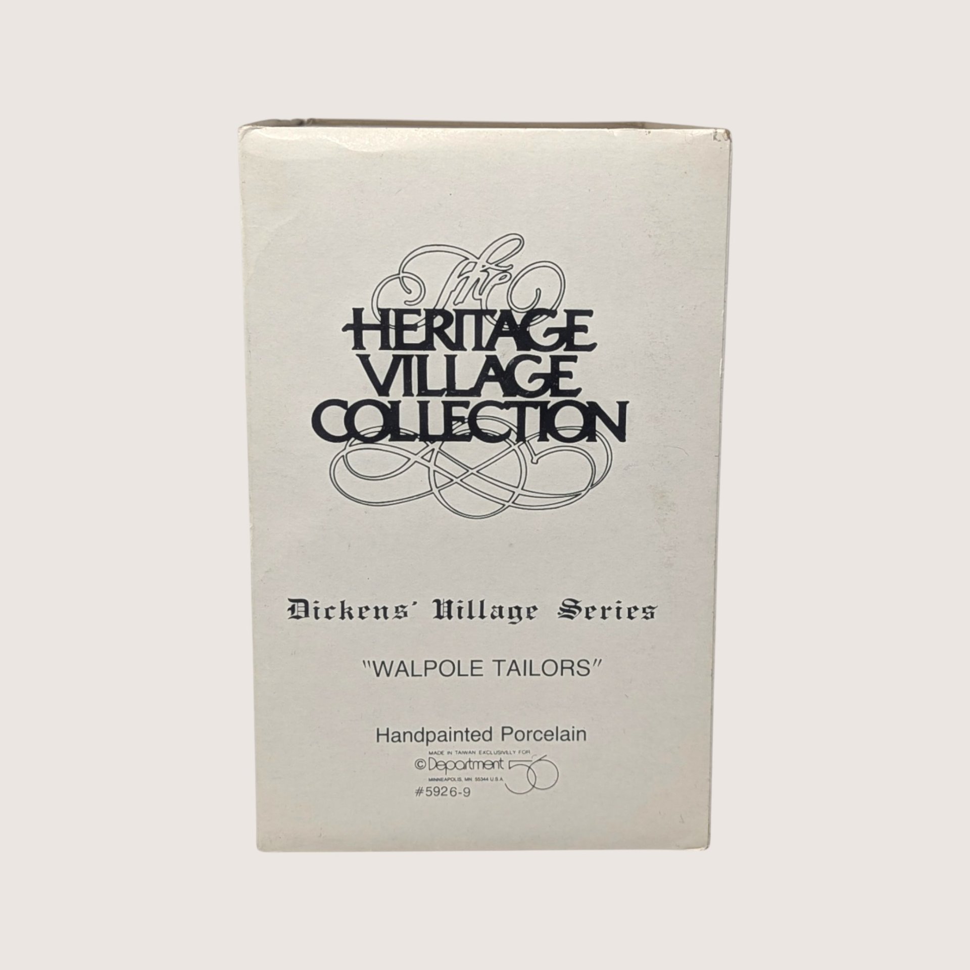 1988 Dept 56 Walpole Tailors Dickens Village