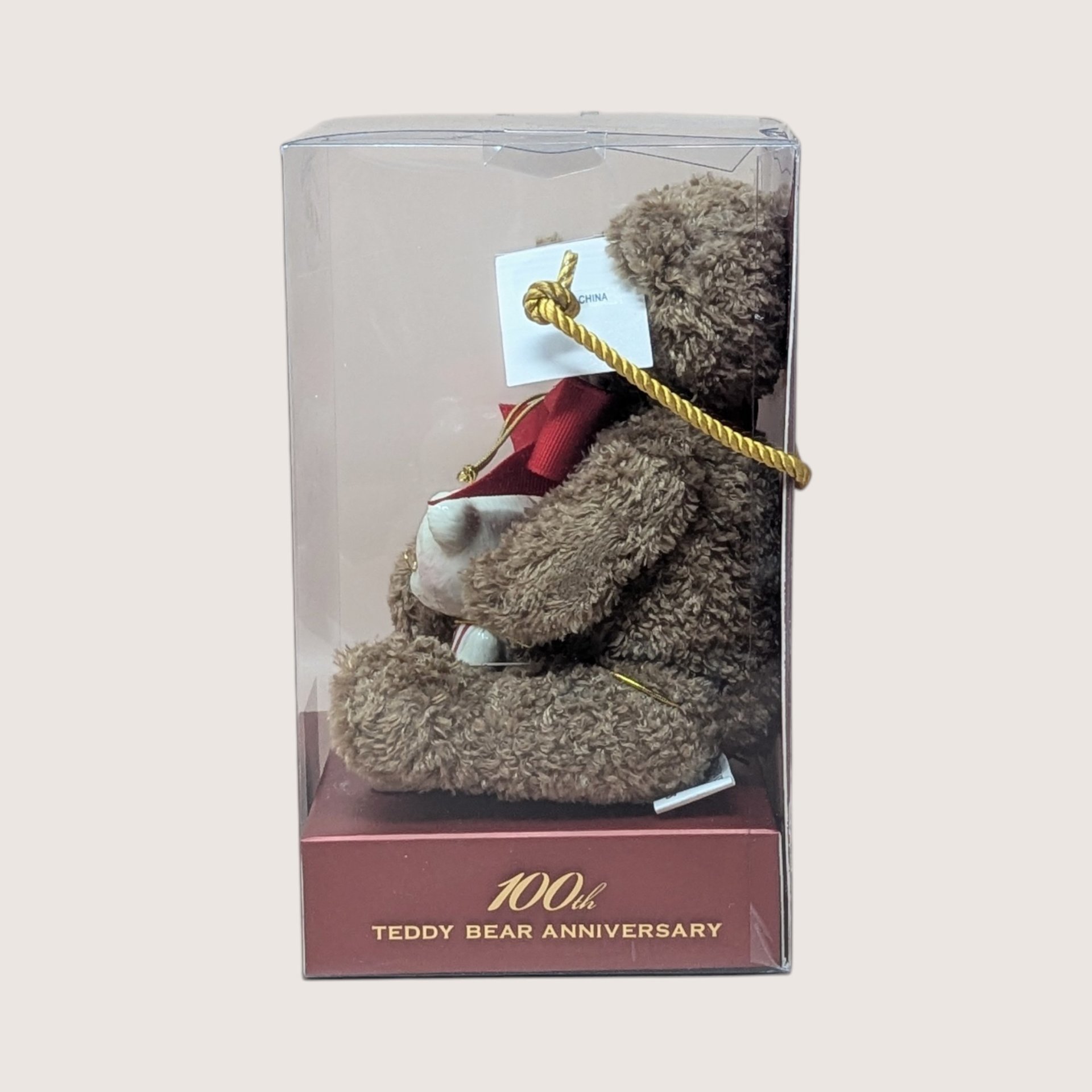 2002 Lenox American Bears Plush and Porcelain Ornament Set