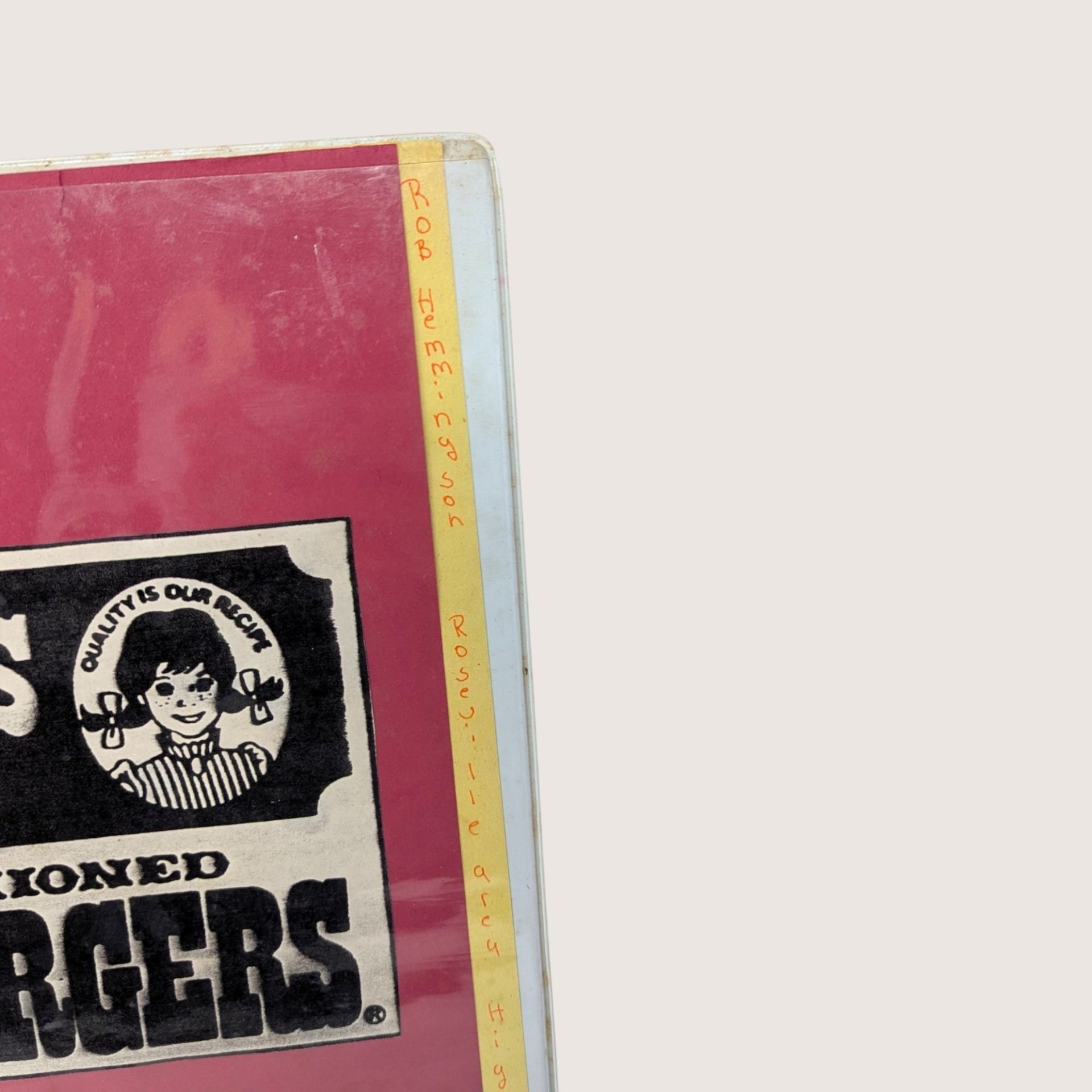 1980s Wendy's Employee Instruction Training Manual 3 Ring Binder