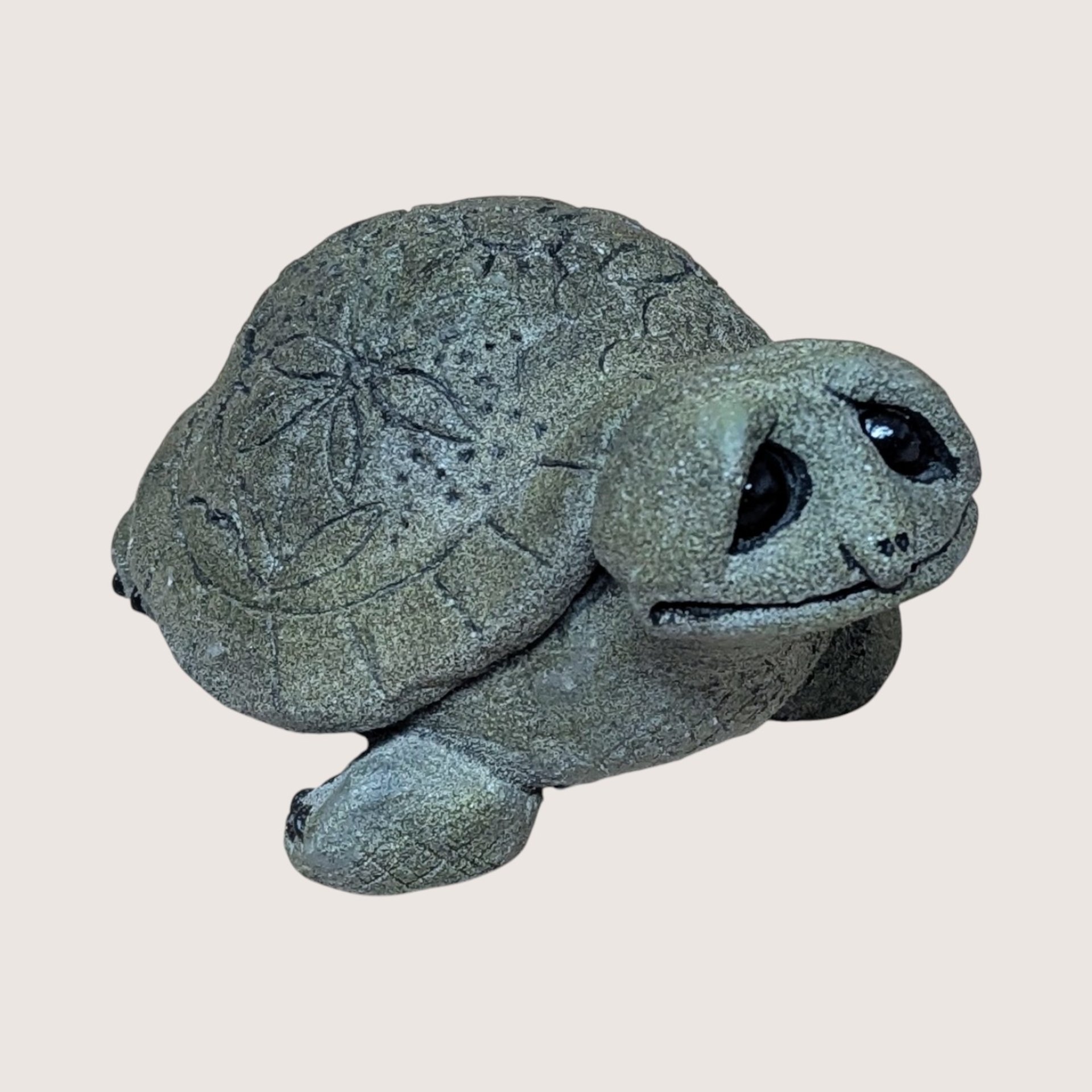 1990s Hallmark Lou Rankin Numbered Concrete Turtle Figurine 