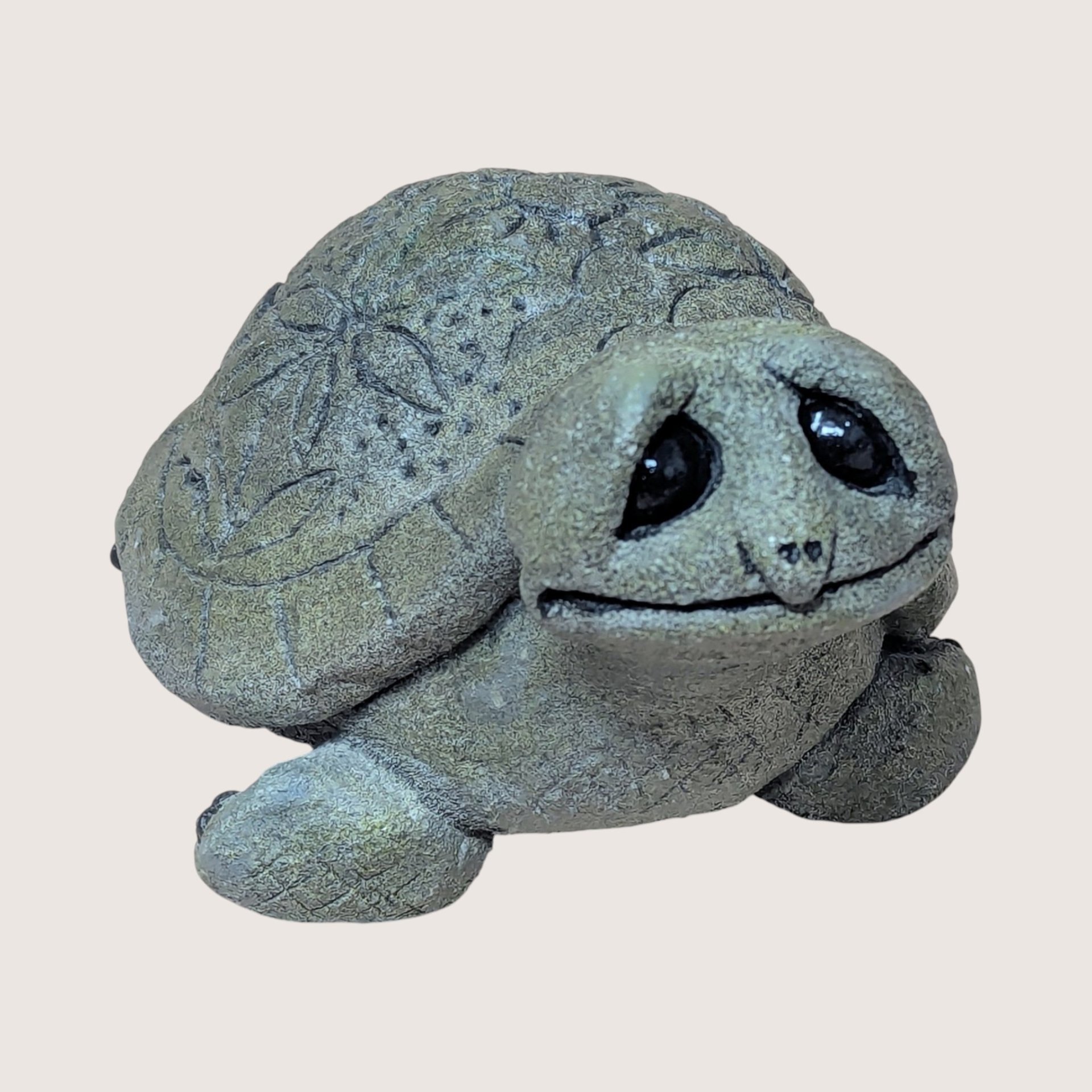 1990s Hallmark Lou Rankin Numbered Concrete Turtle Figurine 