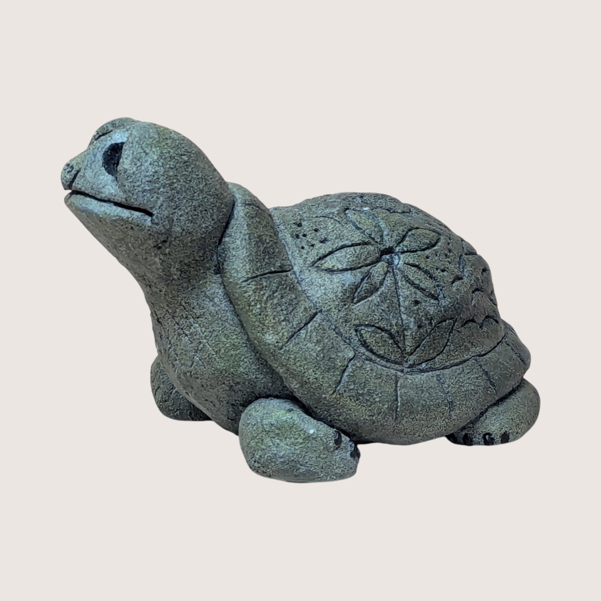 1990s Hallmark Lou Rankin Numbered Concrete Turtle Figurine 