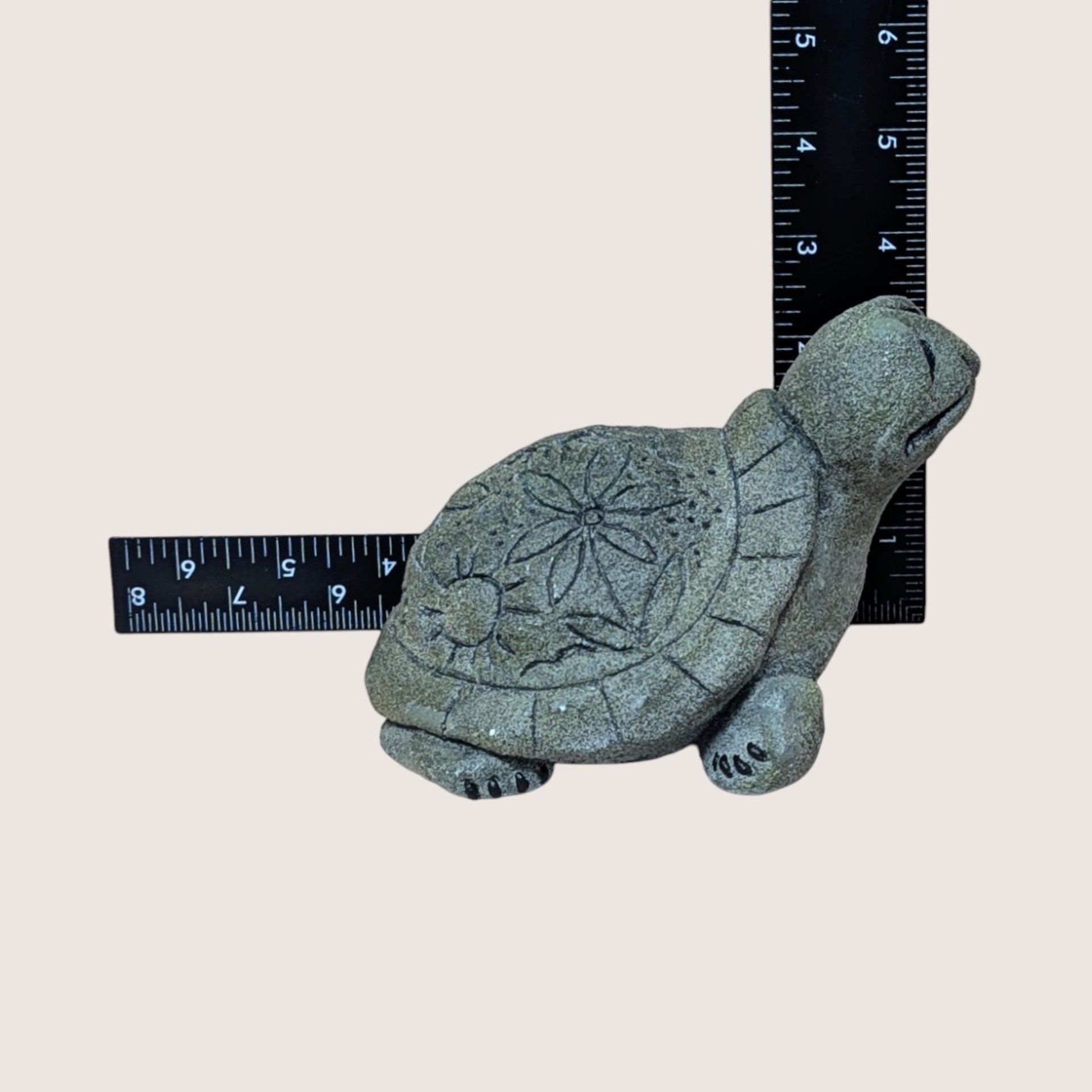 1990s Hallmark Lou Rankin Numbered Concrete Turtle Figurine 