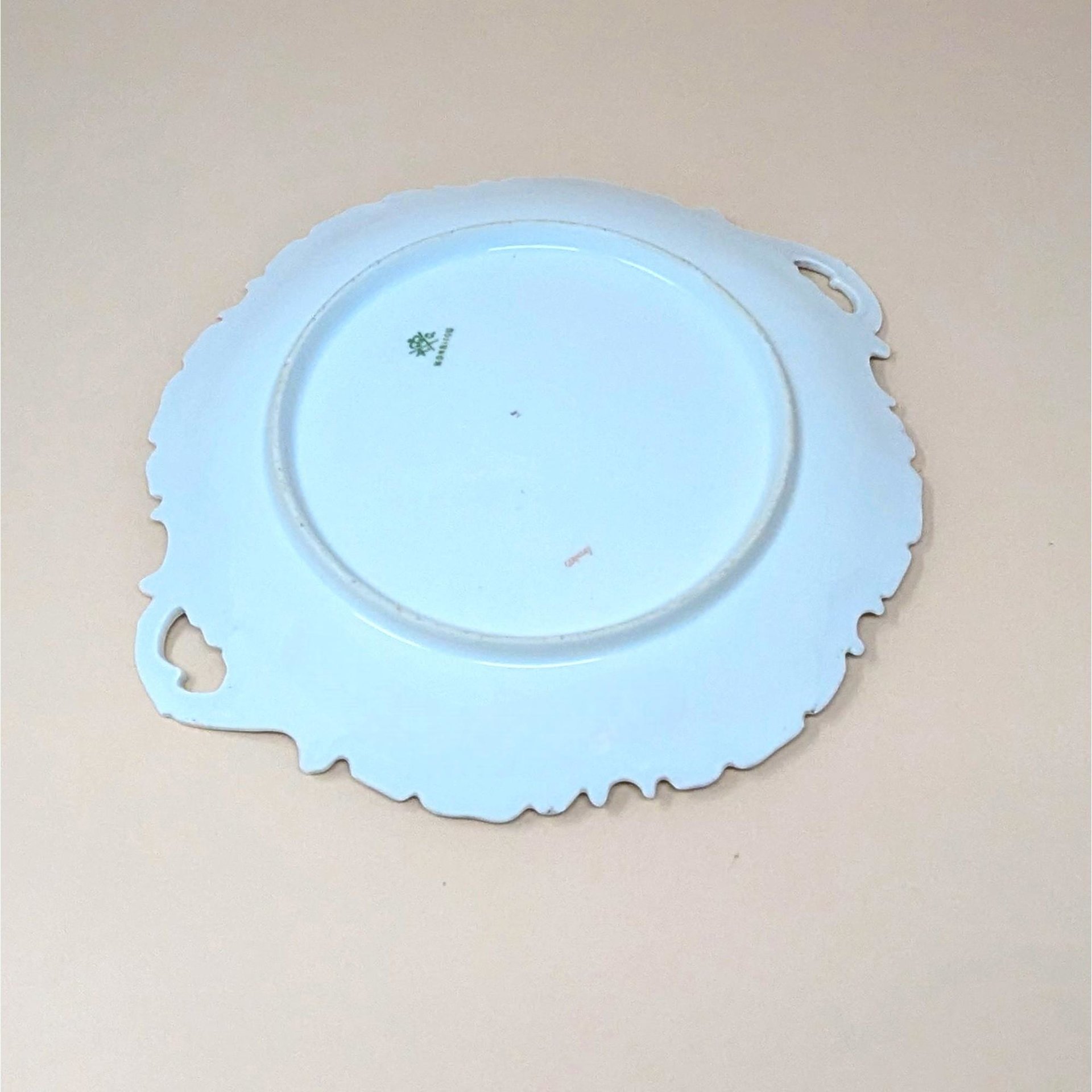 1890s RC Rosenthal German Porcelain Handled Plate