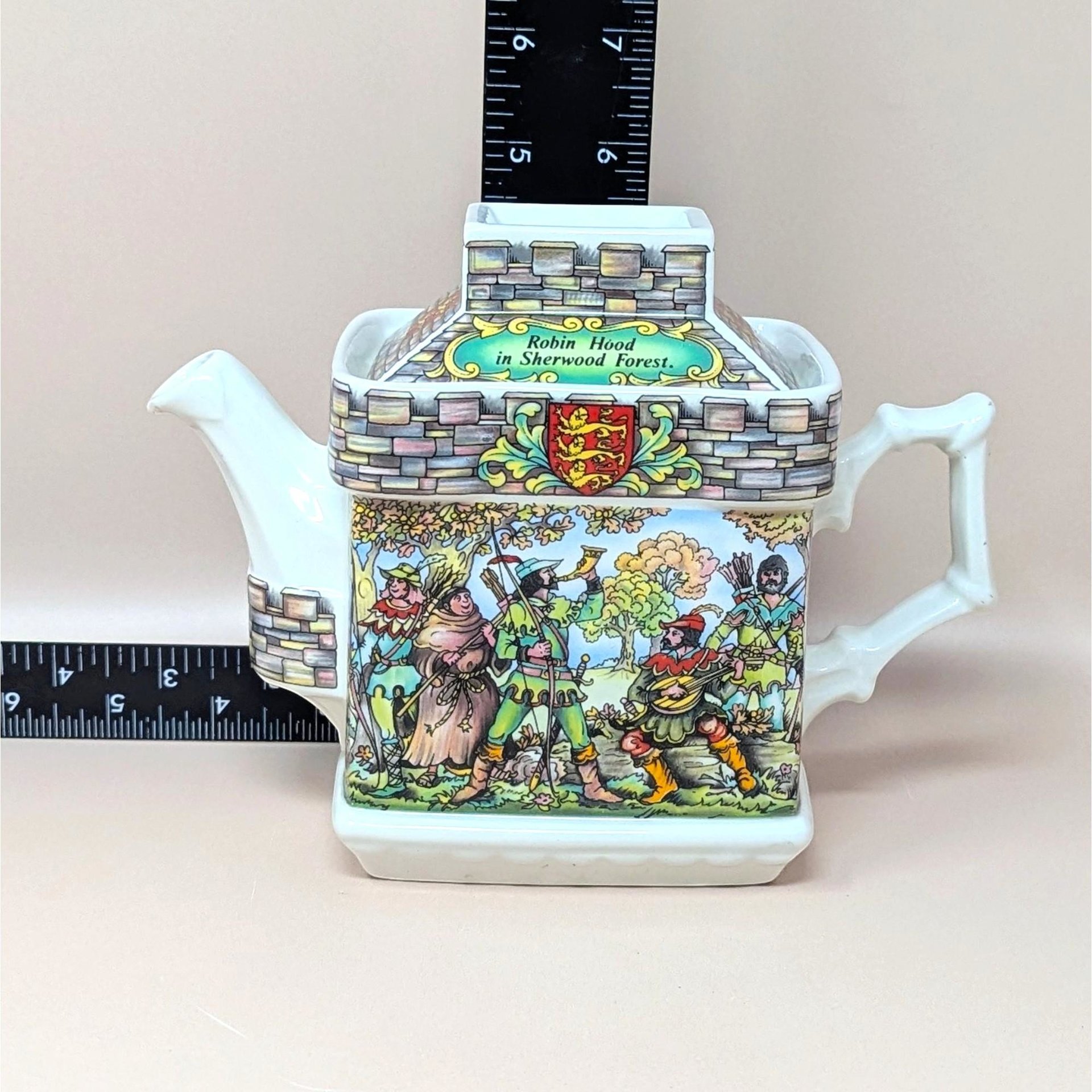 1980s Sadler Robin Hood Sherwood Forest Porcelain Teapot