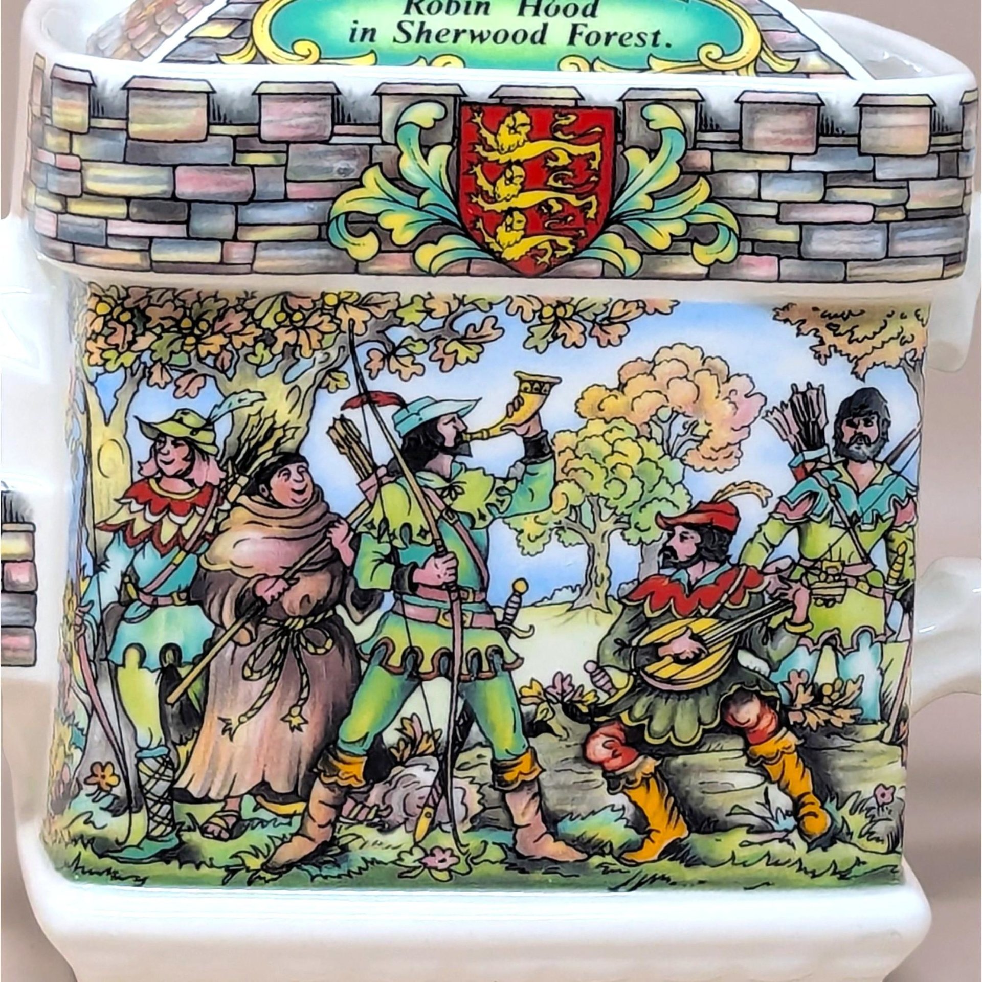 1980s Sadler Robin Hood Sherwood Forest Porcelain Teapot