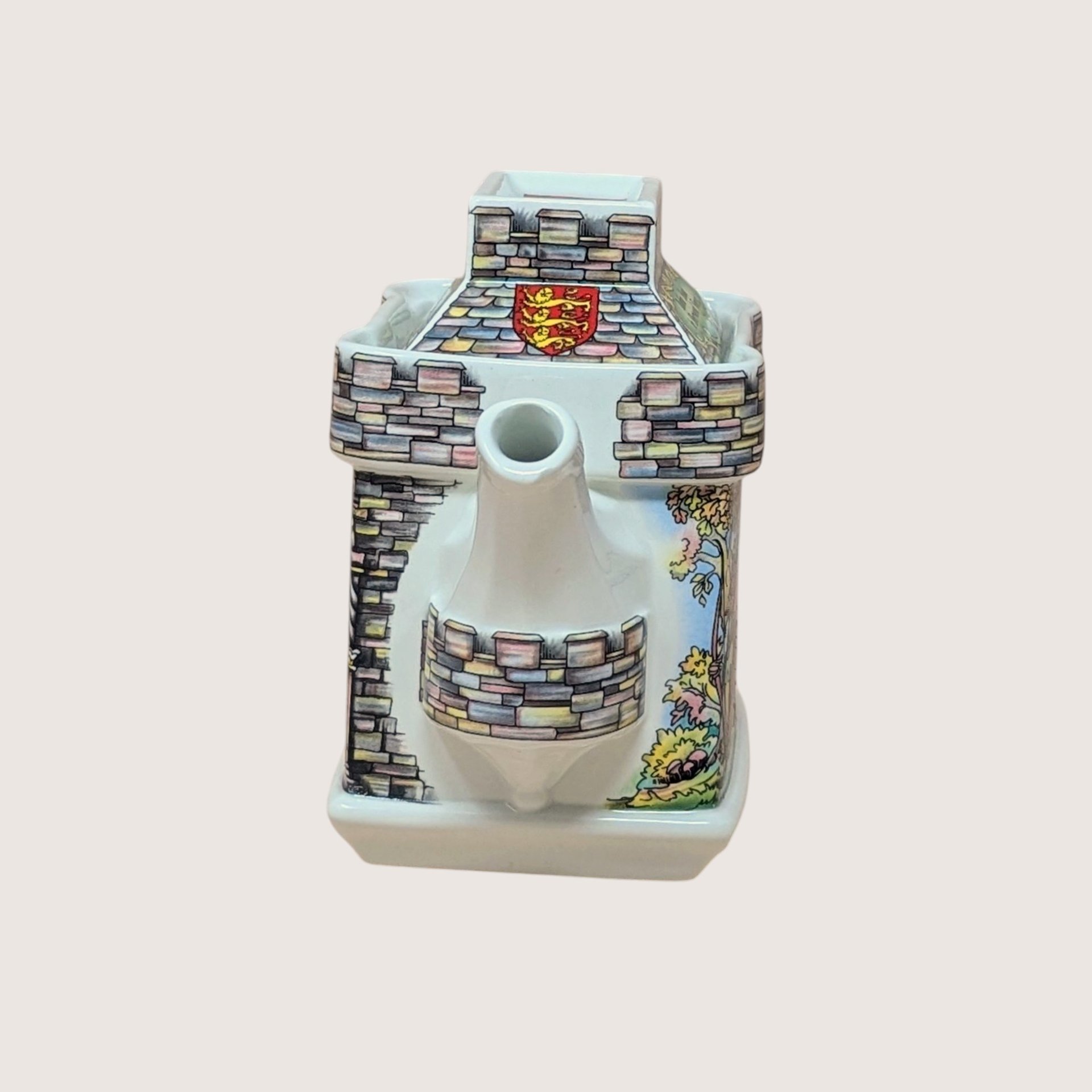 1980s Sadler Porcelain Robin Hood Castle Storybook Novelty Teapot 