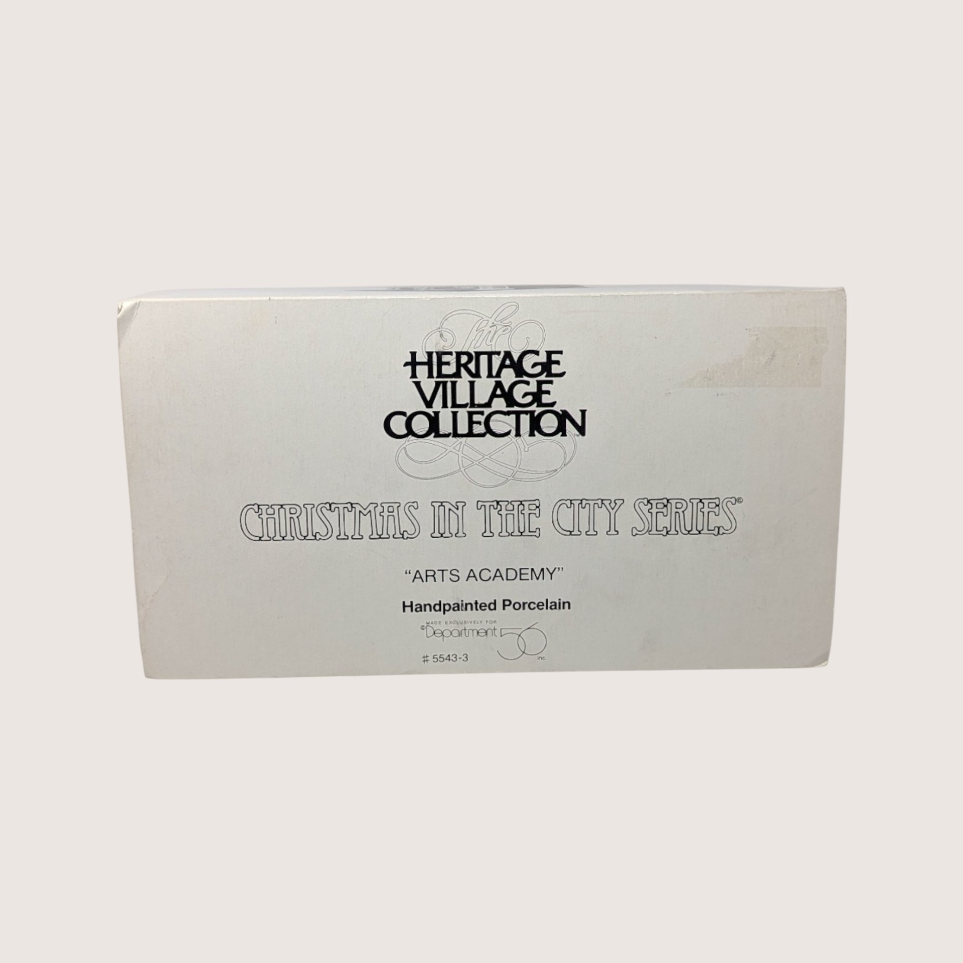 1991 Dept 56 Arts Academy Christmas in the City Series