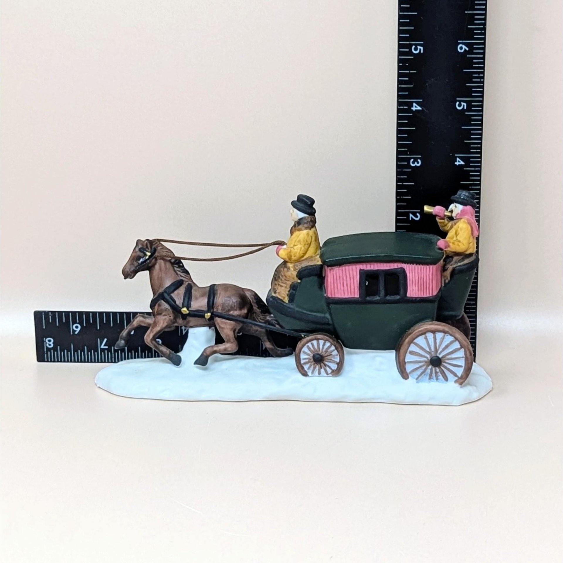 1990 Dept 56 Heritage Village Dover Coach Porcelain Figurine