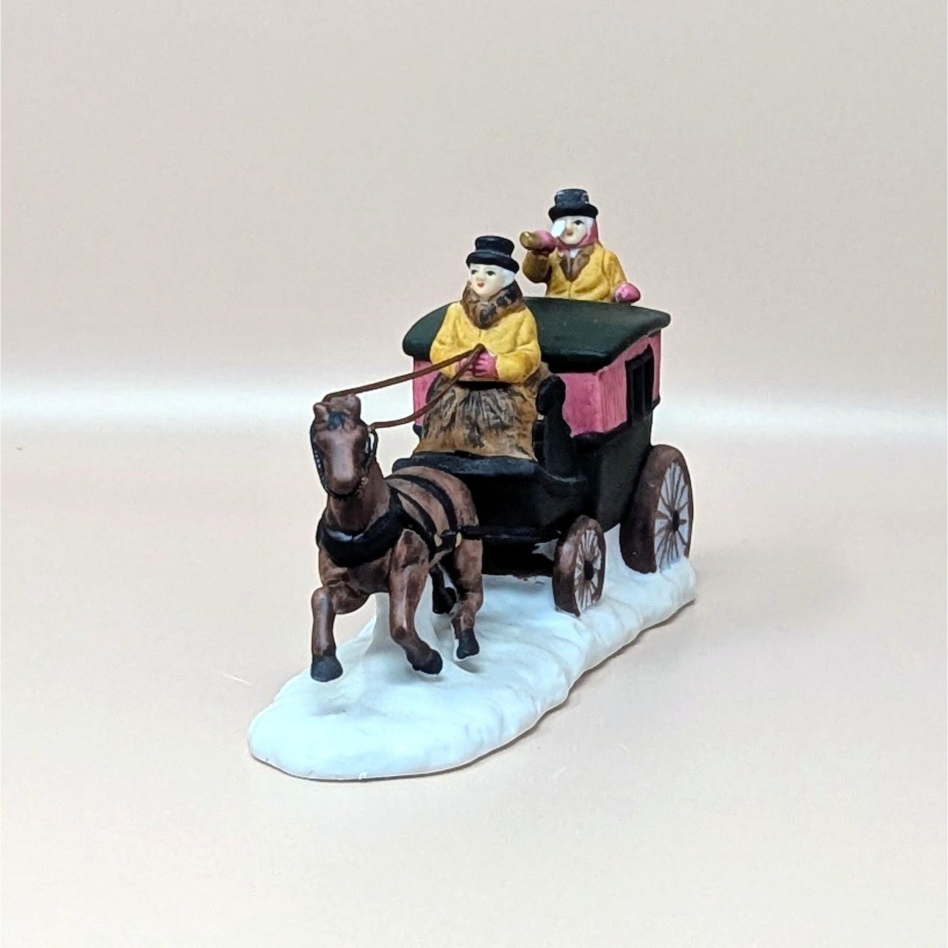 1990 Dept 56 Heritage Village Dover Coach Porcelain Figurine