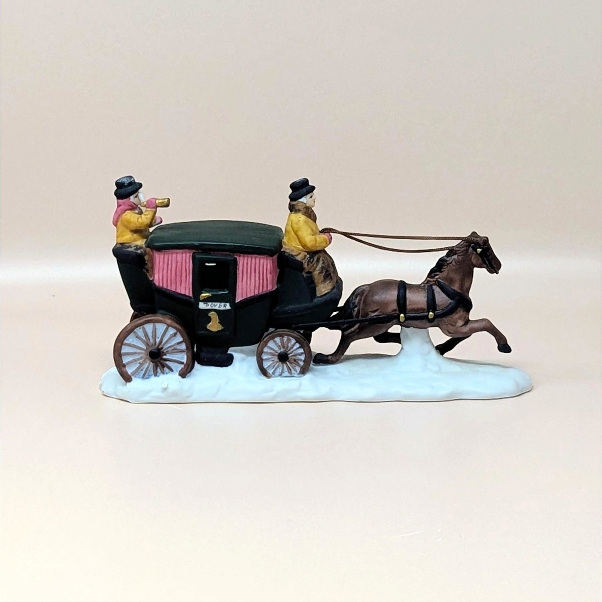 1990 Dept 56 Heritage Village Dover Coach Porcelain Figurine