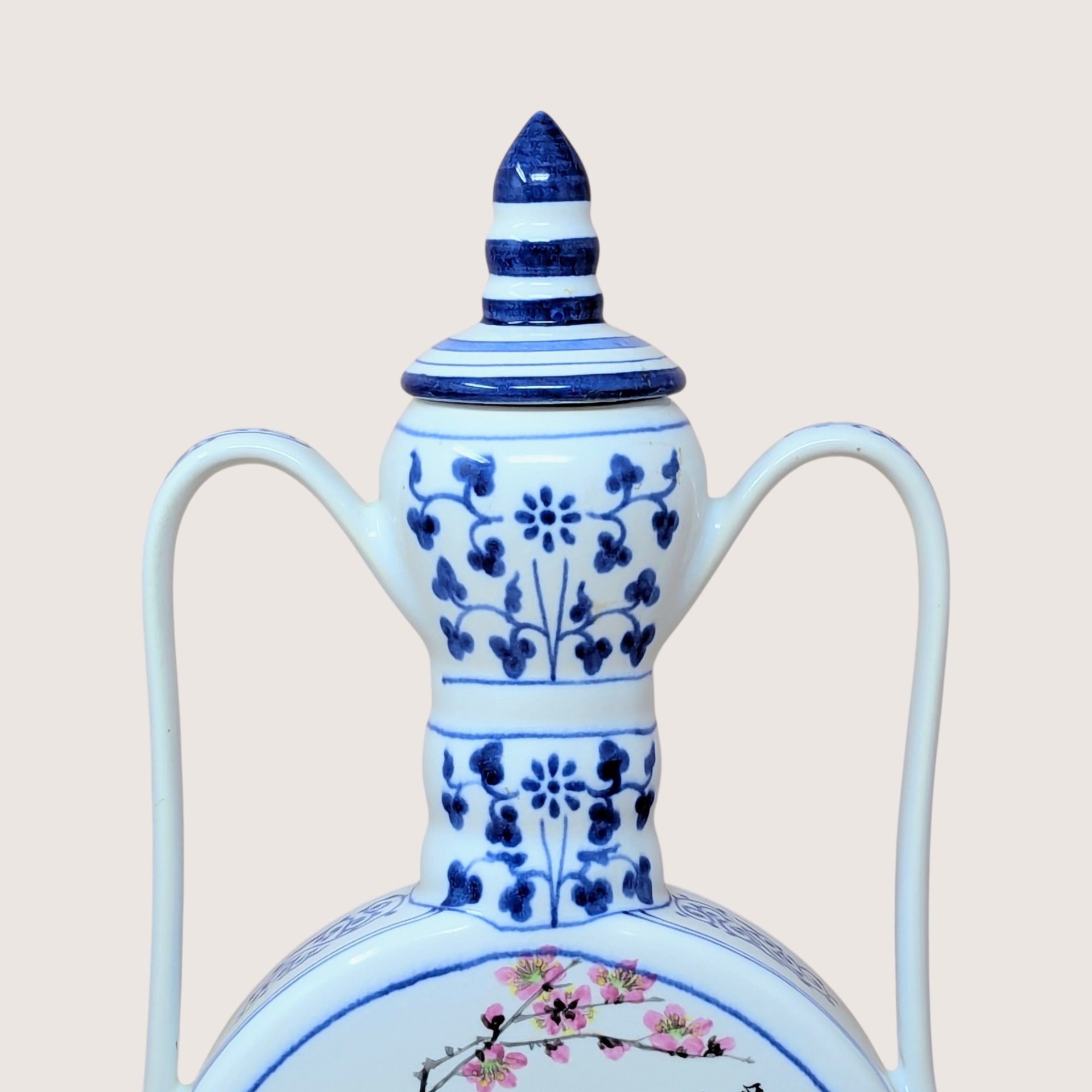 1970s Chinese Porcelain Moon Flask Vase