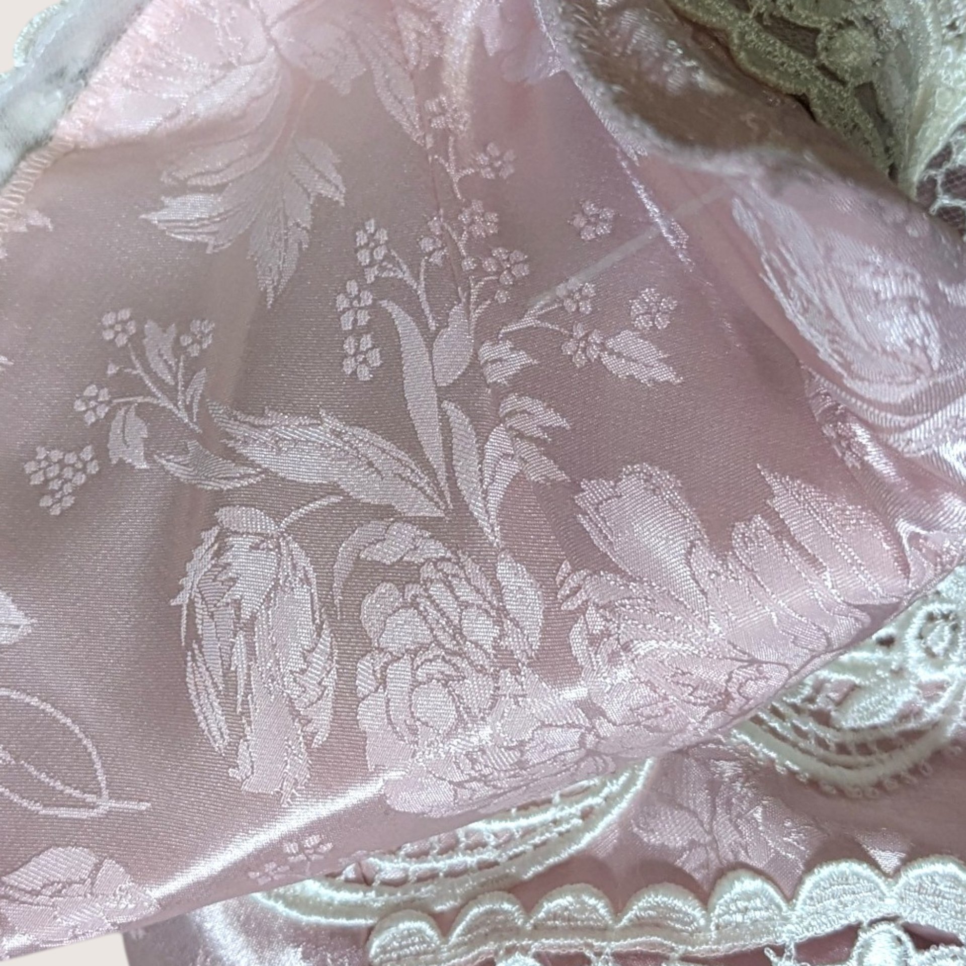 1980s Scott McClintock Pink Jacquard Pleated Dress