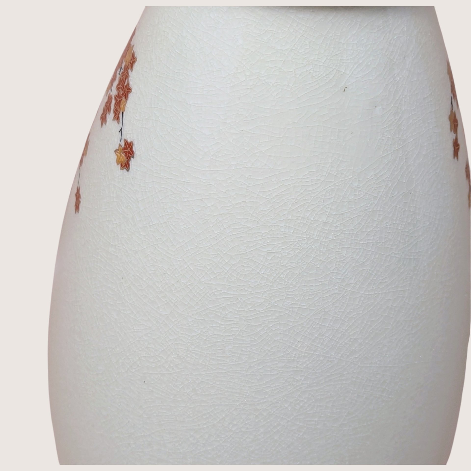 1950s Meito China Japanese Porcelain Satsuma Style Pheasant Floral Vase