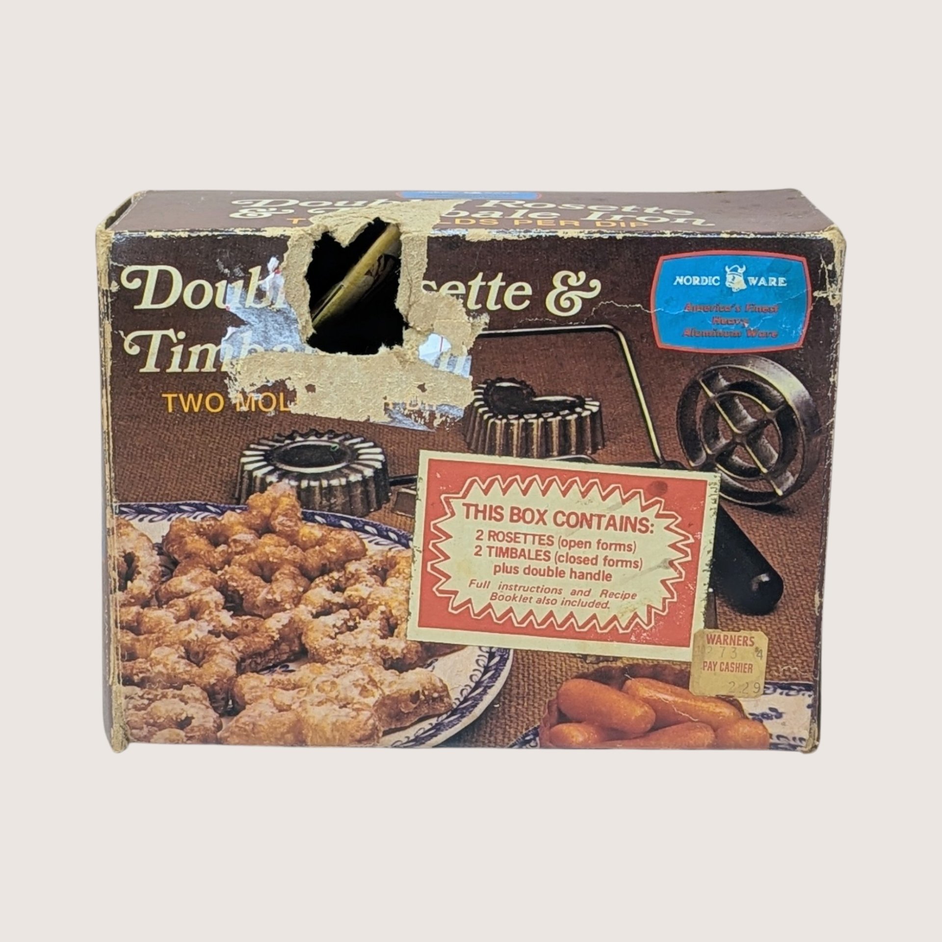 1950s Nordic Ware Double Rosette and Timbale Iron Pastry Set