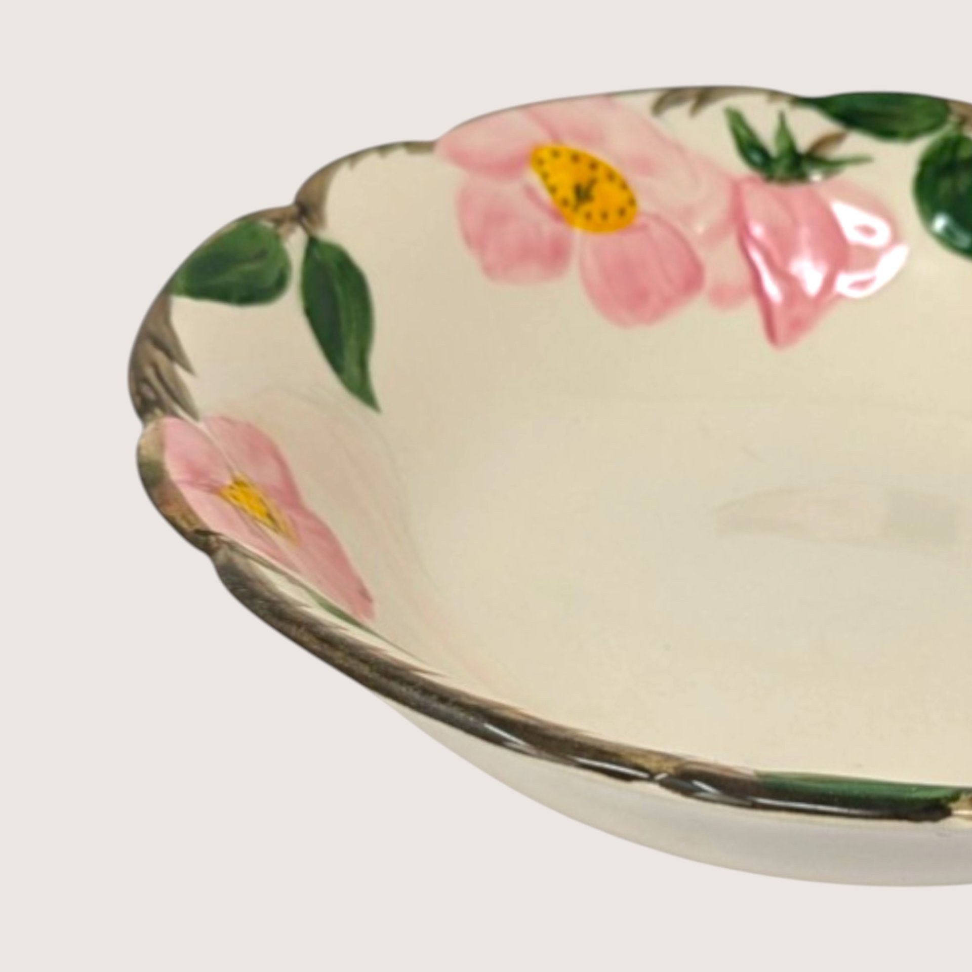 Vintage Franciscan Desert Rose Ceramic Oval Vegetable Bowl