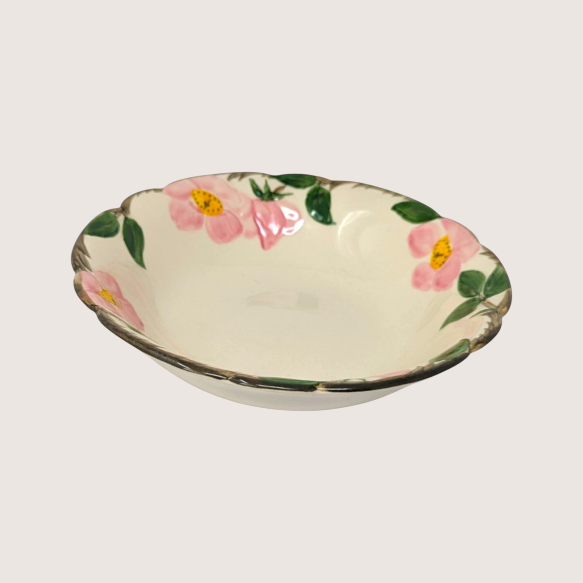 Vintage Franciscan Desert Rose Ceramic Oval Vegetable Bowl