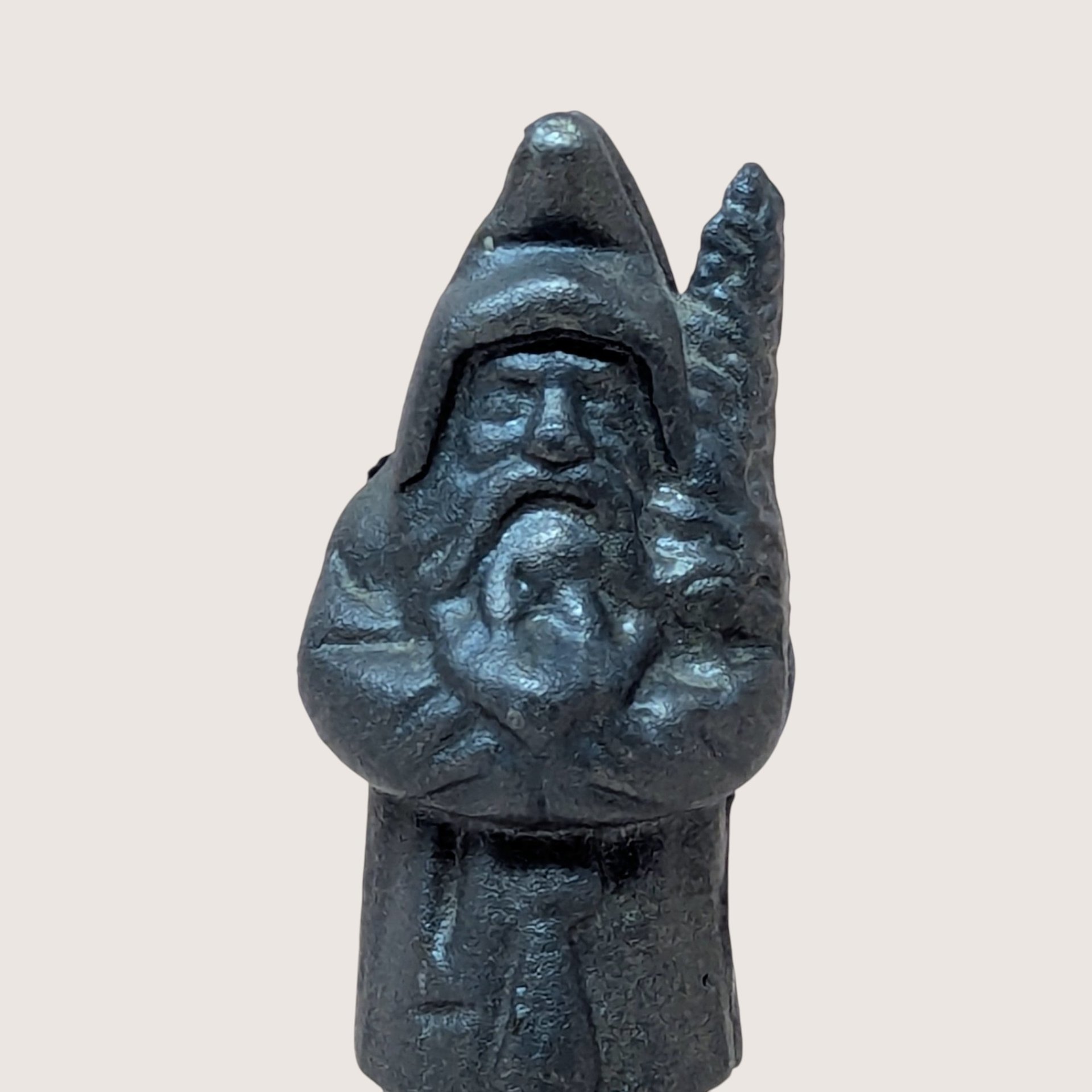 Vintage Cast Iron Gnome Coin Bank