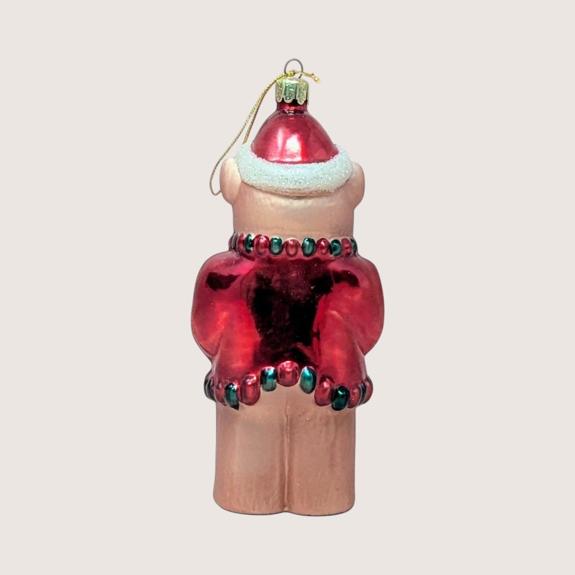 1997 Cubby Bear European Glass Large Ornament