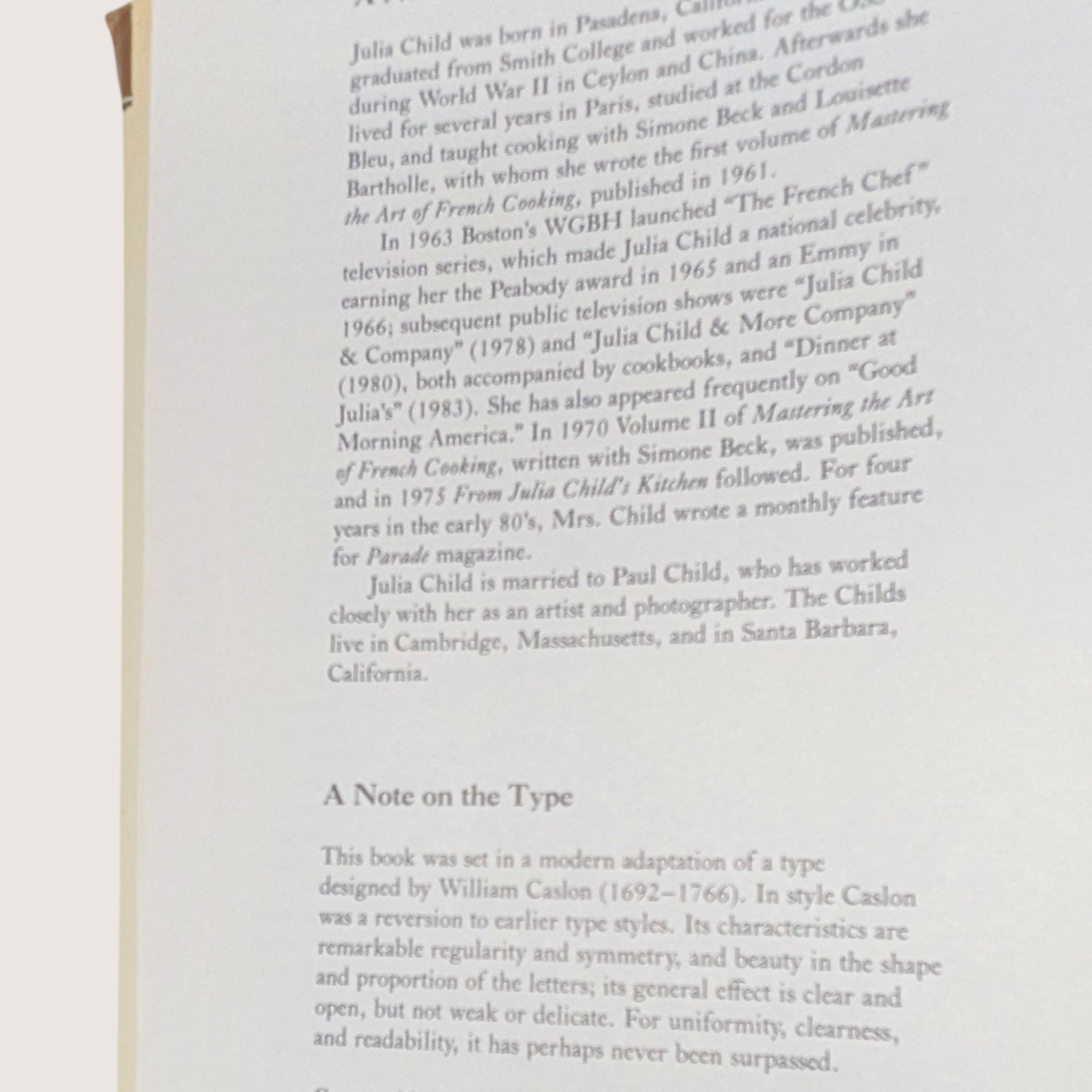 1989 Julia Child The Way To Cook Cookbook