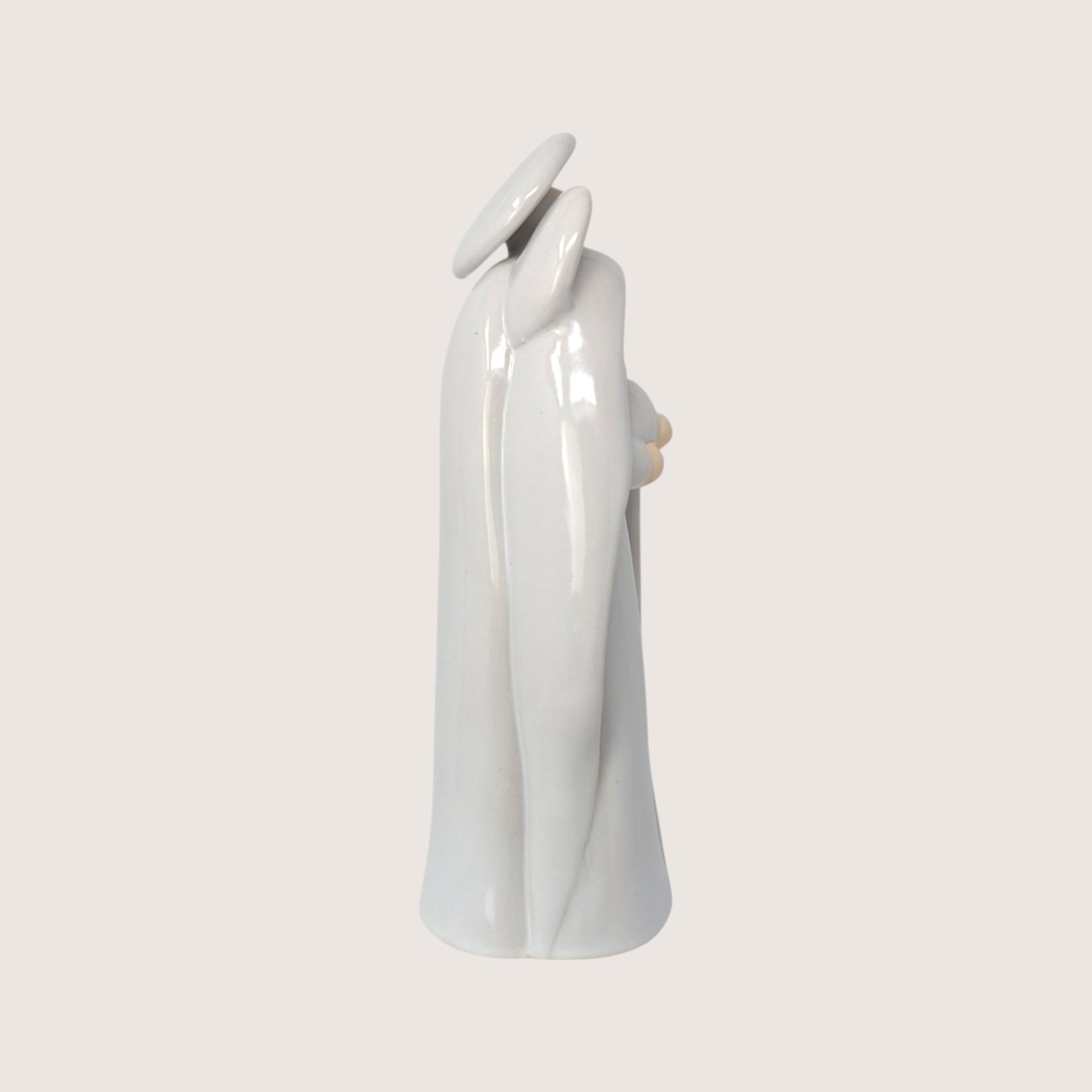 Vintage Modernist Ceramic Holy Family Figurine