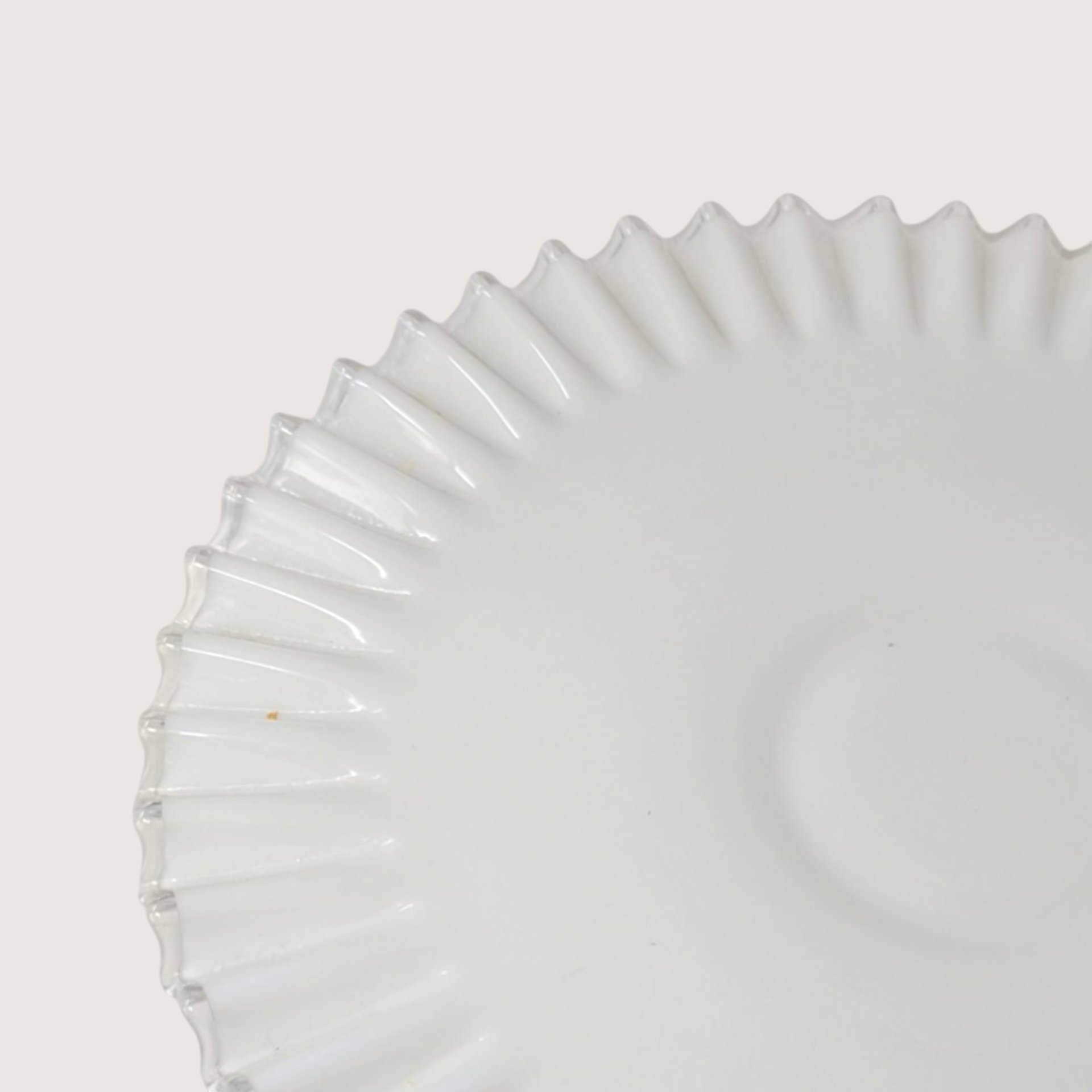1950s Fenton Silver Crest Ruffled Cake Plate